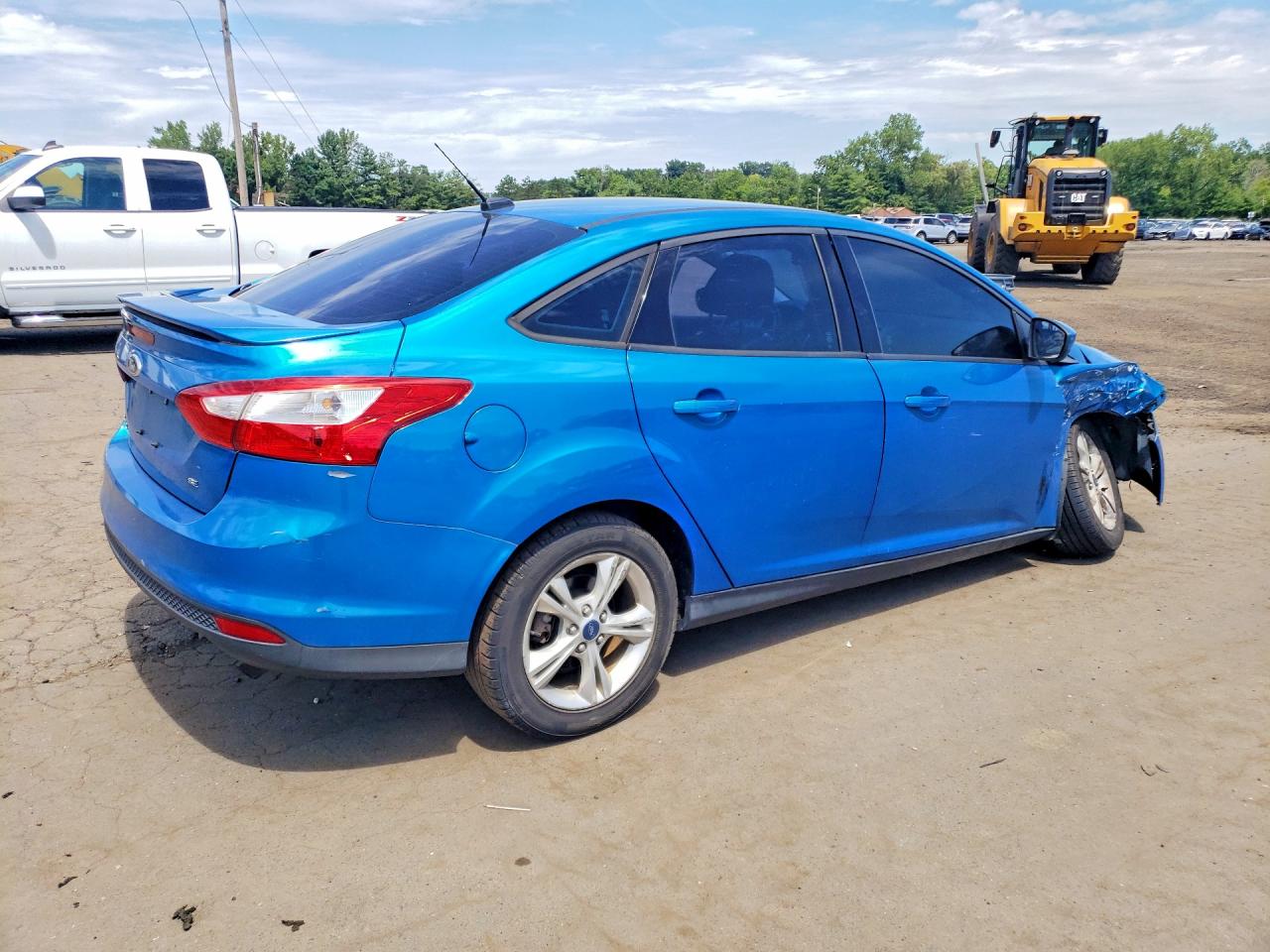2012 Ford Focus Se Blue vin: 1FAHP3F25CL442211