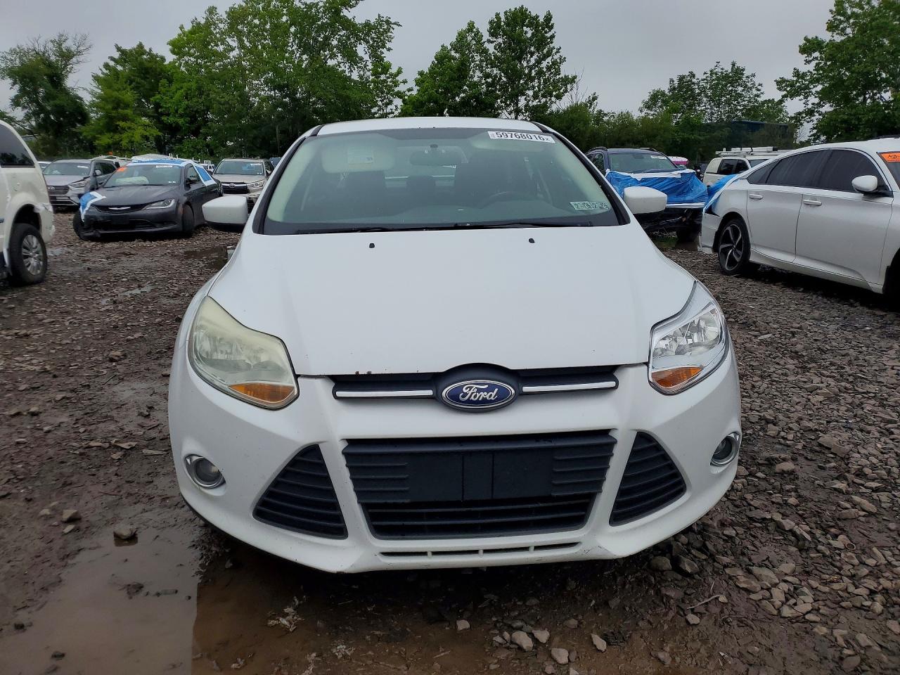 2012 Ford Focus Se White vin: 1FAHP3F25CL442807