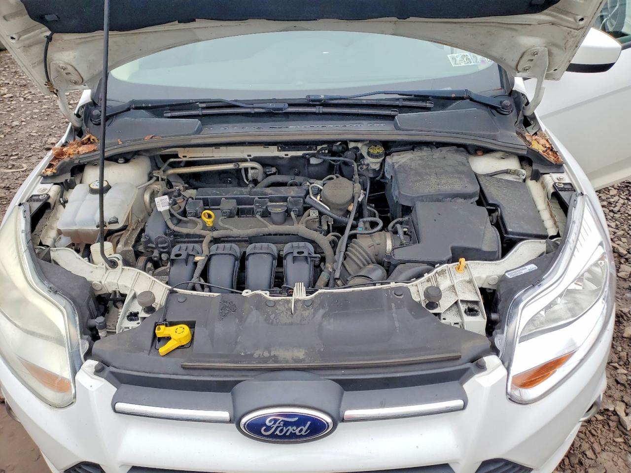 2012 Ford Focus Se White vin: 1FAHP3F25CL442807