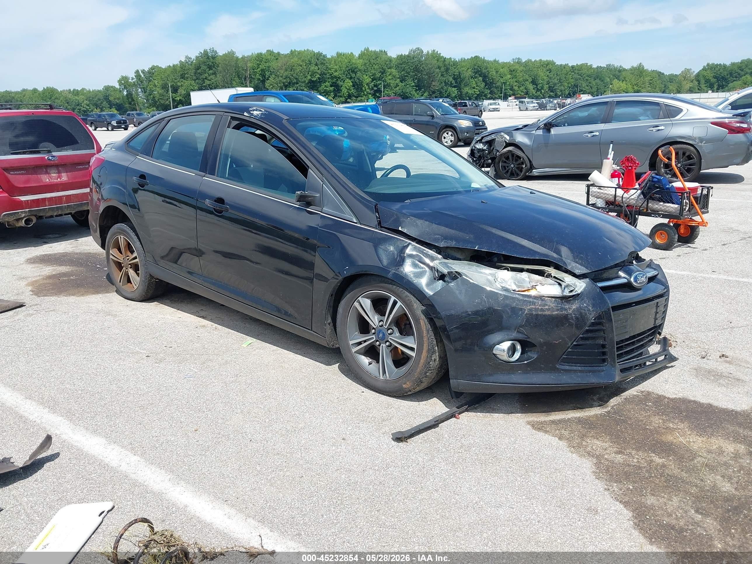 2012 Ford Focus Se Black vin: 1FAHP3F25CL444895