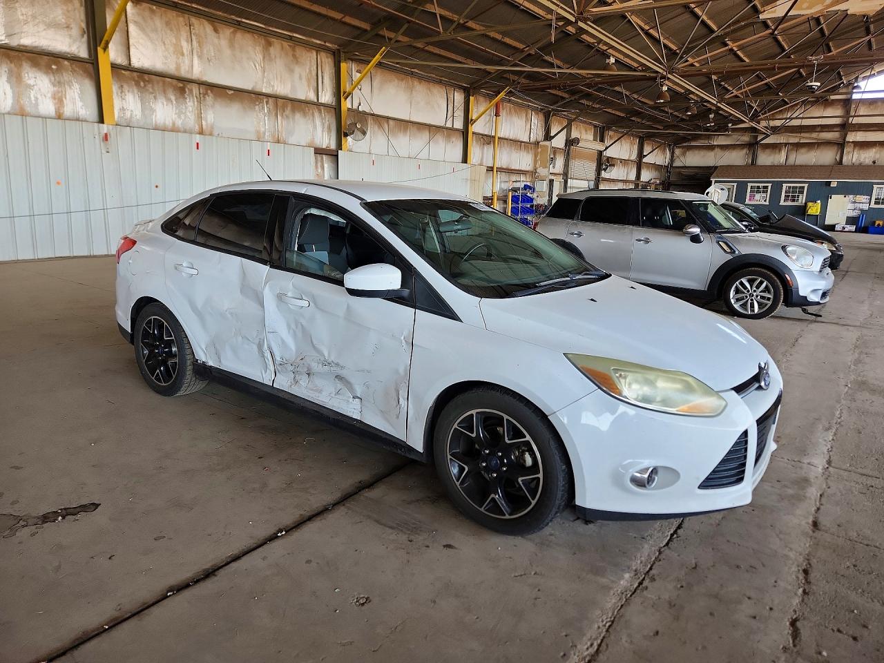 2012 Ford Focus Se White vin: 1FAHP3F25CL452494