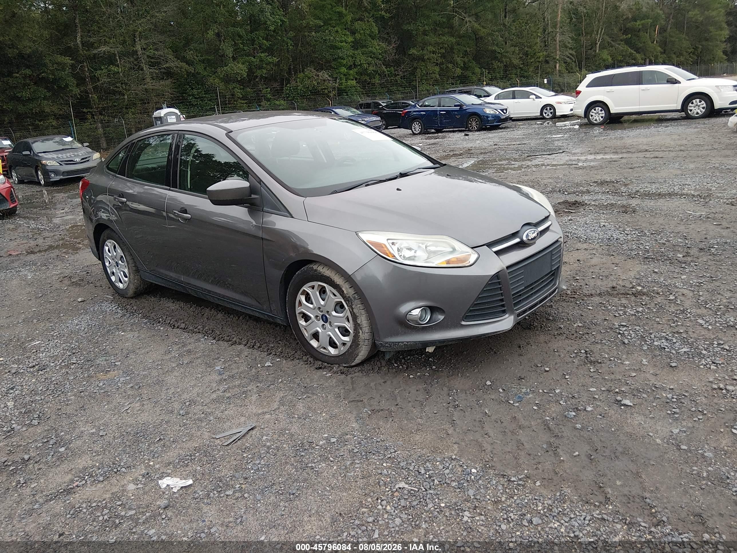 2012 Ford Focus Se Gray vin: 1FAHP3F25CL478500