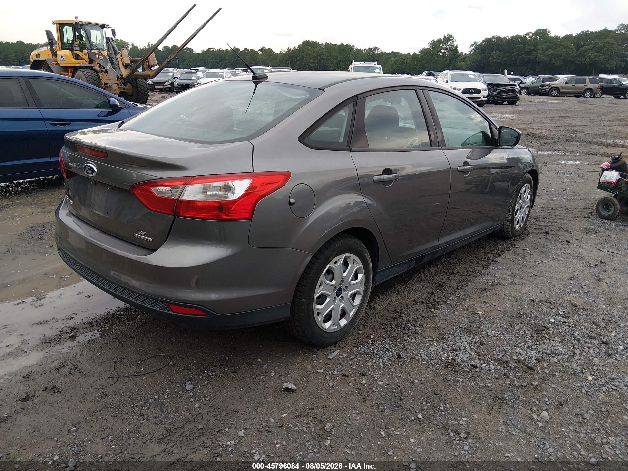 2012 Ford Focus Se Gray vin: 1FAHP3F25CL478500
