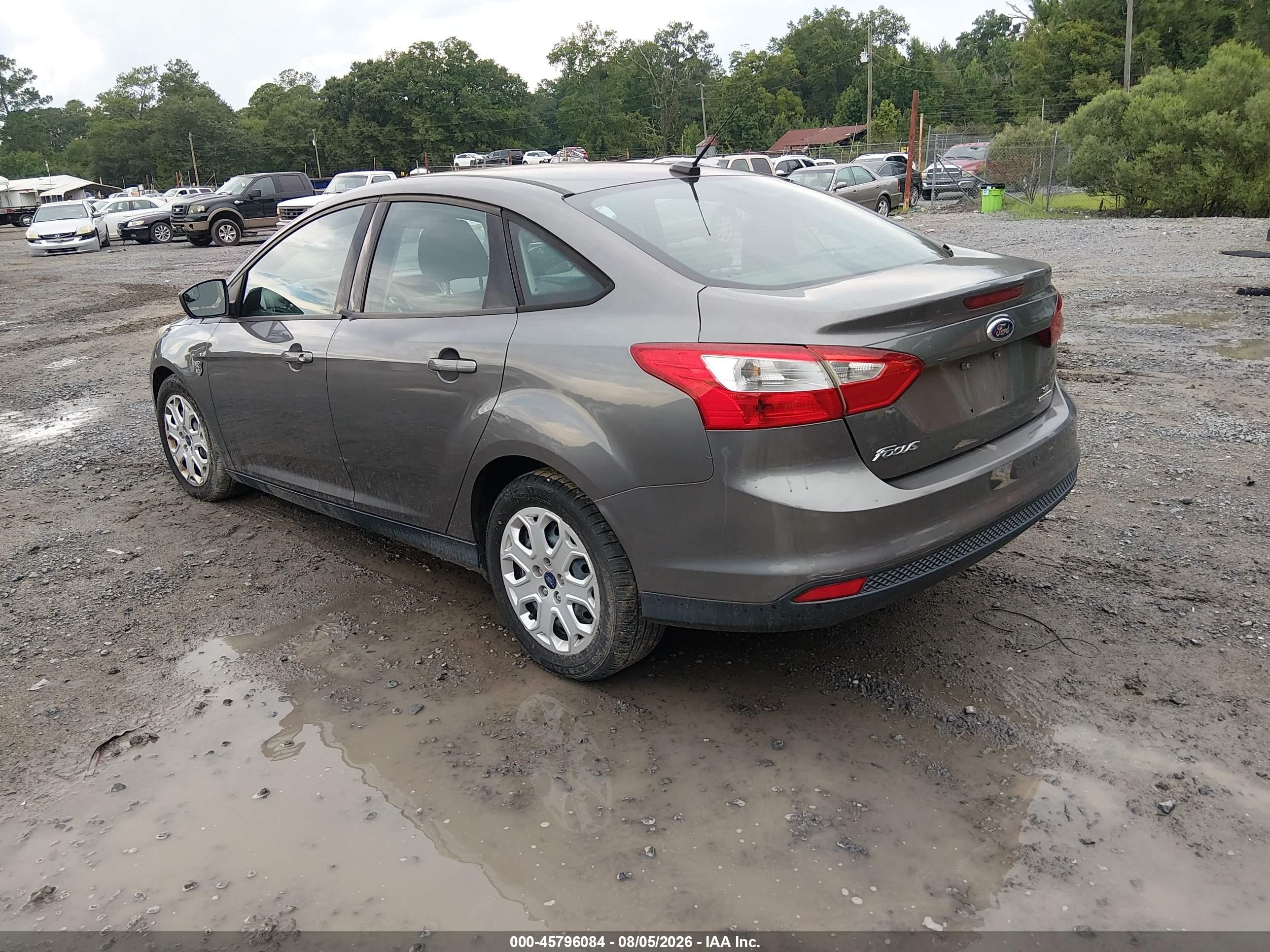 2012 Ford Focus Se Gray vin: 1FAHP3F25CL478500