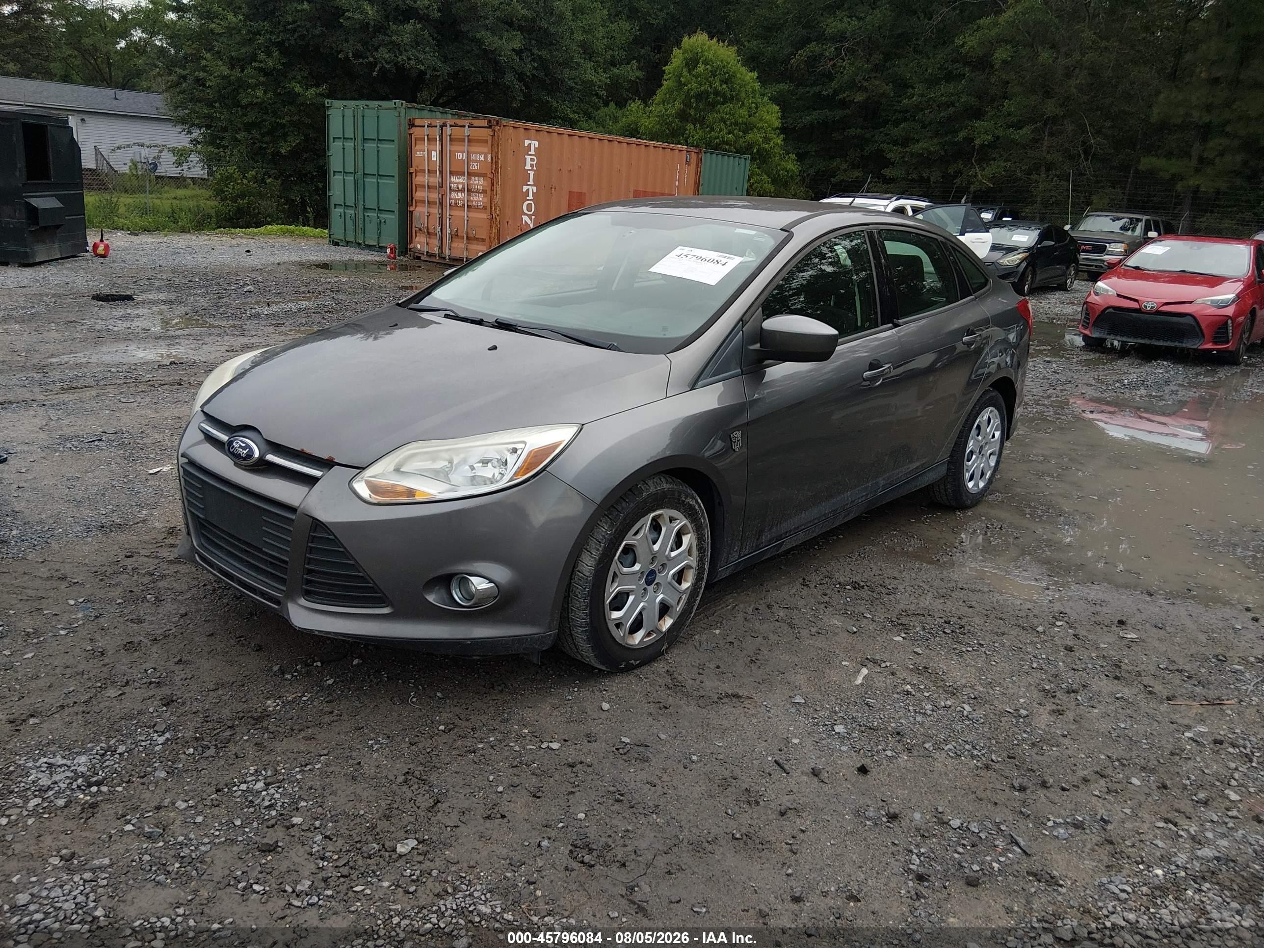 2012 Ford Focus Se Gray vin: 1FAHP3F25CL478500
