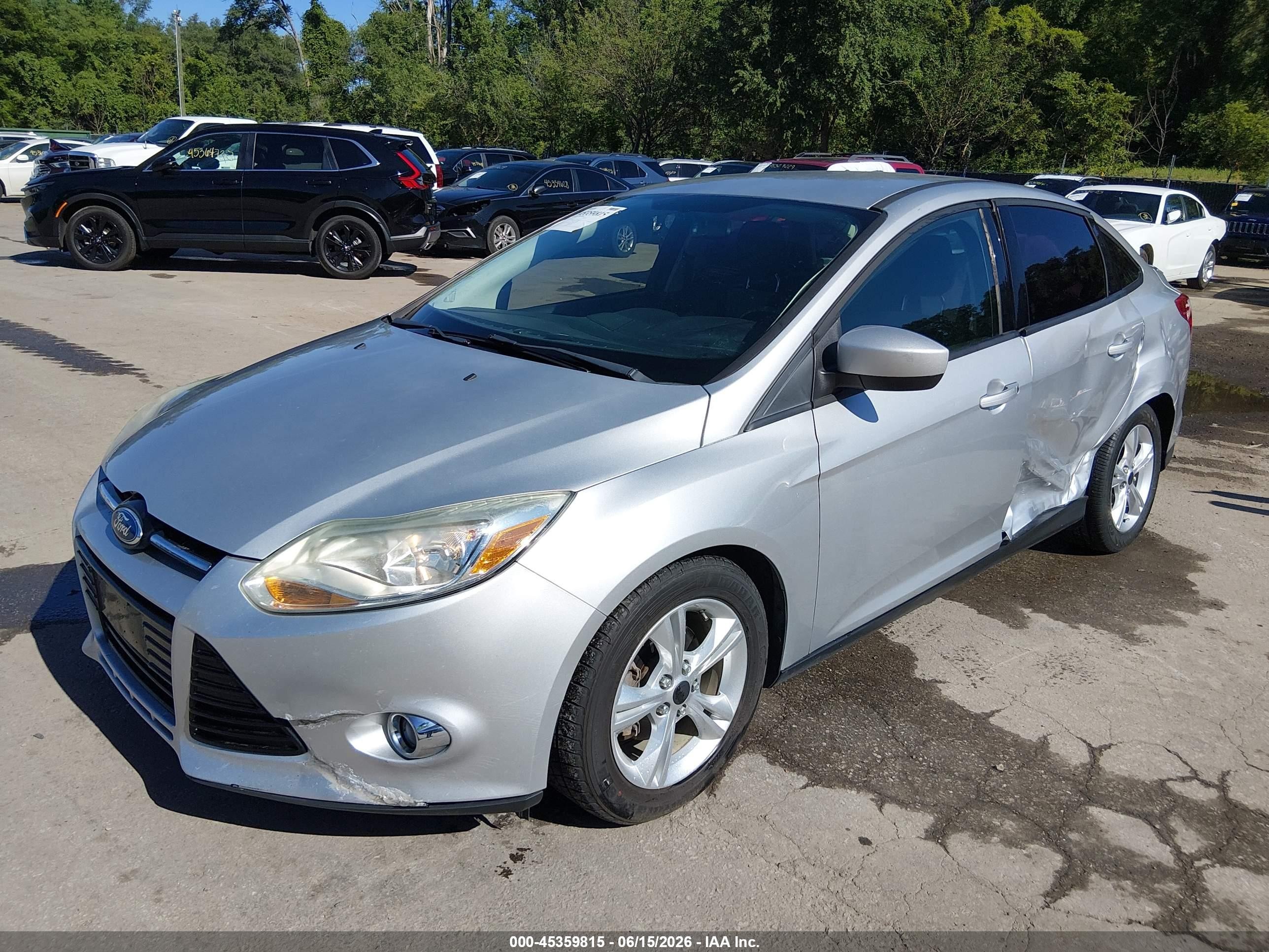 2012 Ford Focus Se Silver vin: 1FAHP3F26CL130754