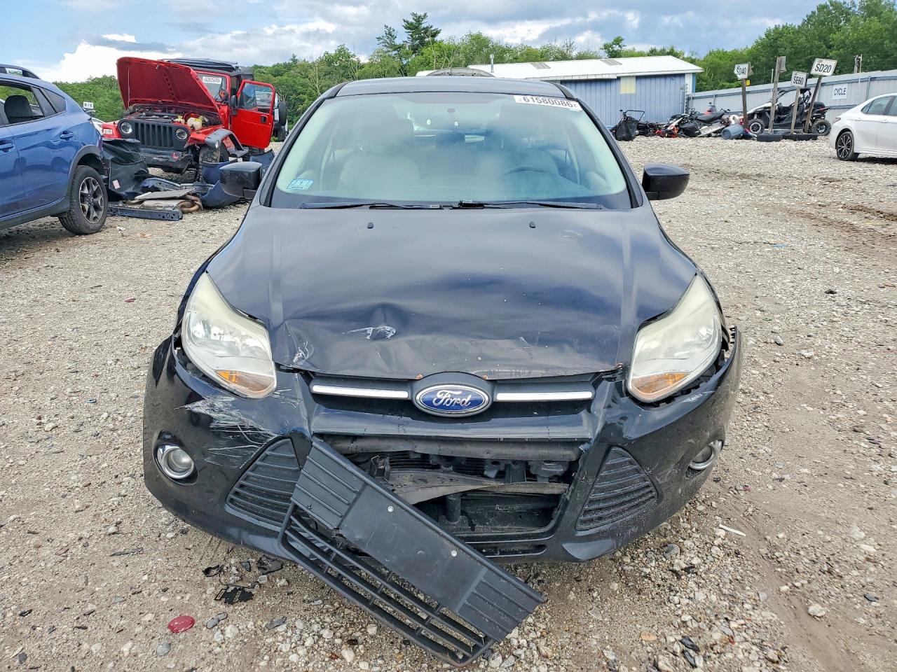 2012 Ford Focus Se Black vin: 1FAHP3F26CL137753