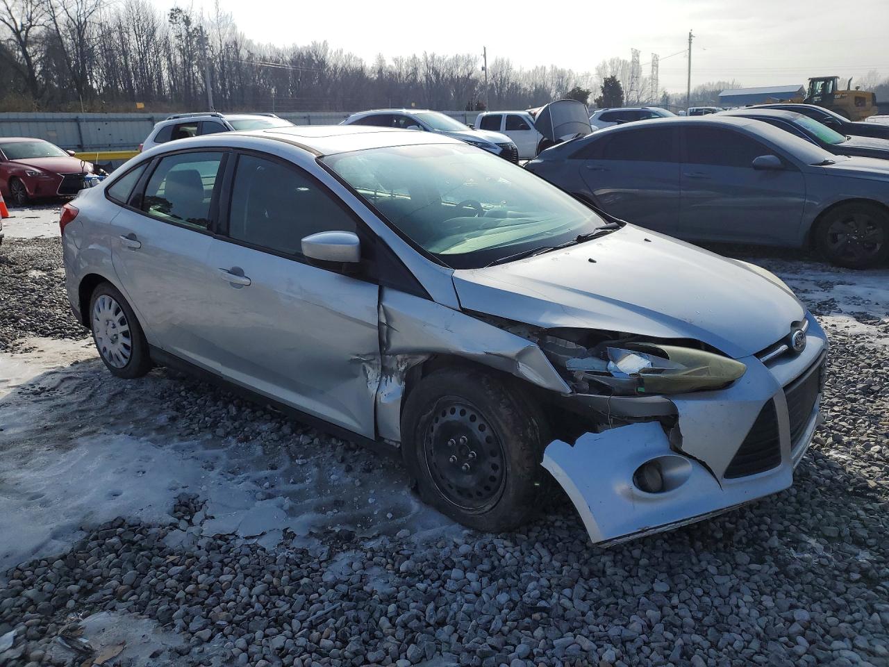 2012 Ford Focus Se Silver vin: 1FAHP3F26CL154441