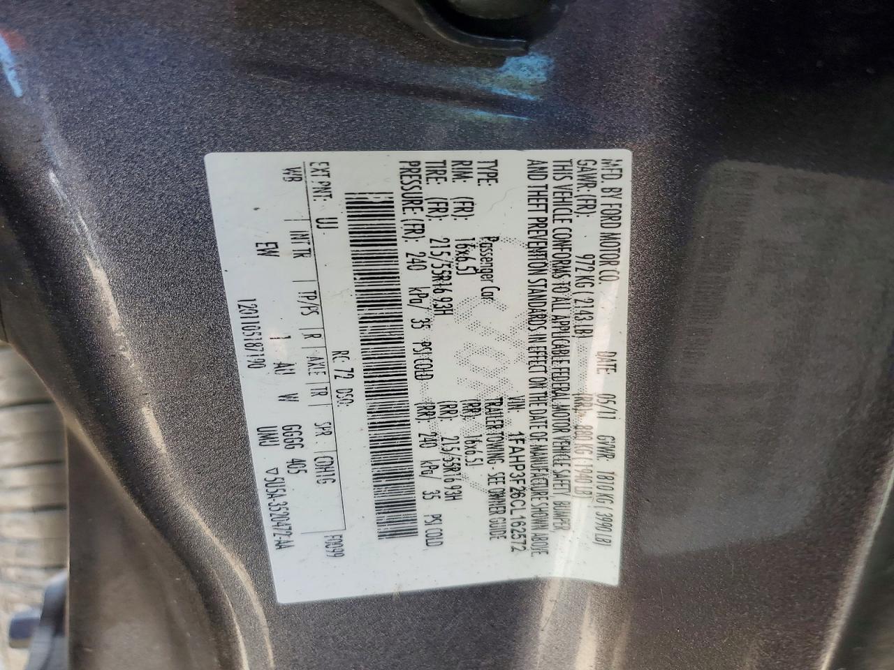 2012 Ford Focus Se Gray vin: 1FAHP3F26CL162572
