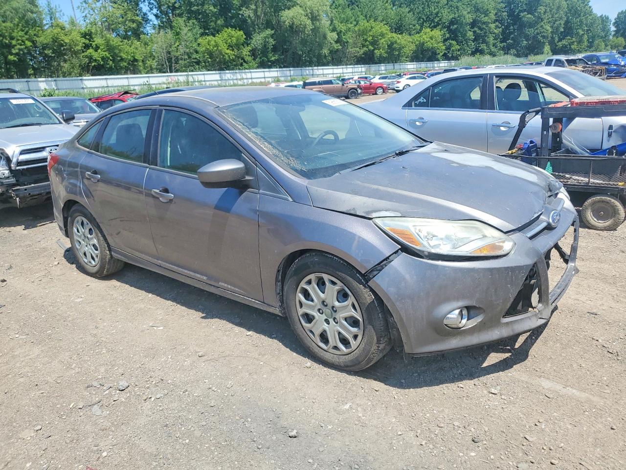 2012 Ford Focus Se Gray vin: 1FAHP3F26CL162572