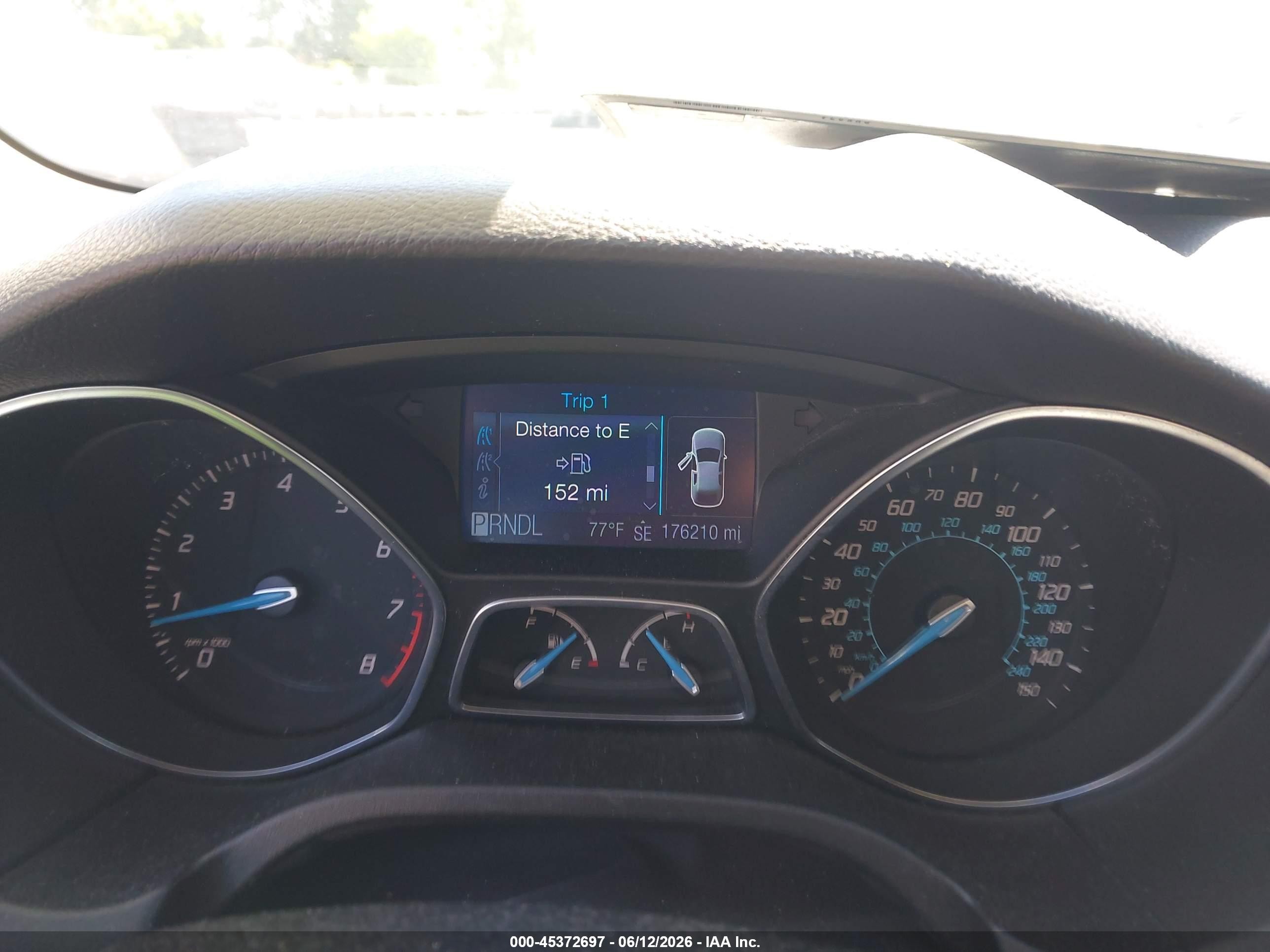 2012 Ford Focus Se Blue vin: 1FAHP3F26CL250795