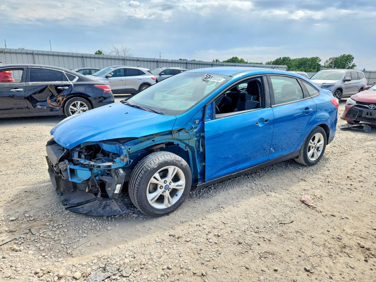 2012 Ford Focus Se Blue vin: 1FAHP3F26CL273199