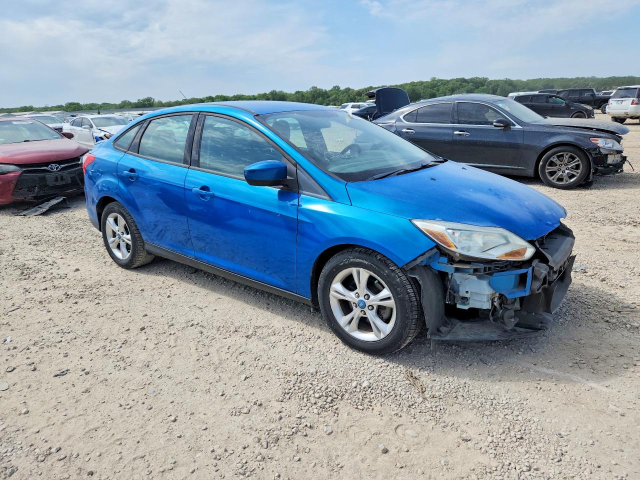 2012 Ford Focus Se Blue vin: 1FAHP3F26CL273199