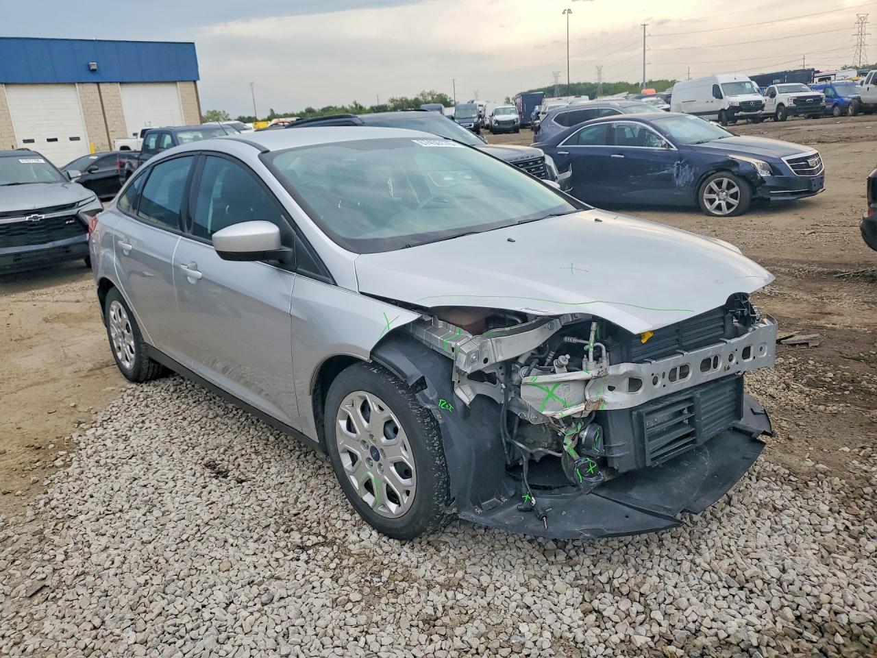 2012 Ford Focus Se Silver vin: 1FAHP3F26CL293176