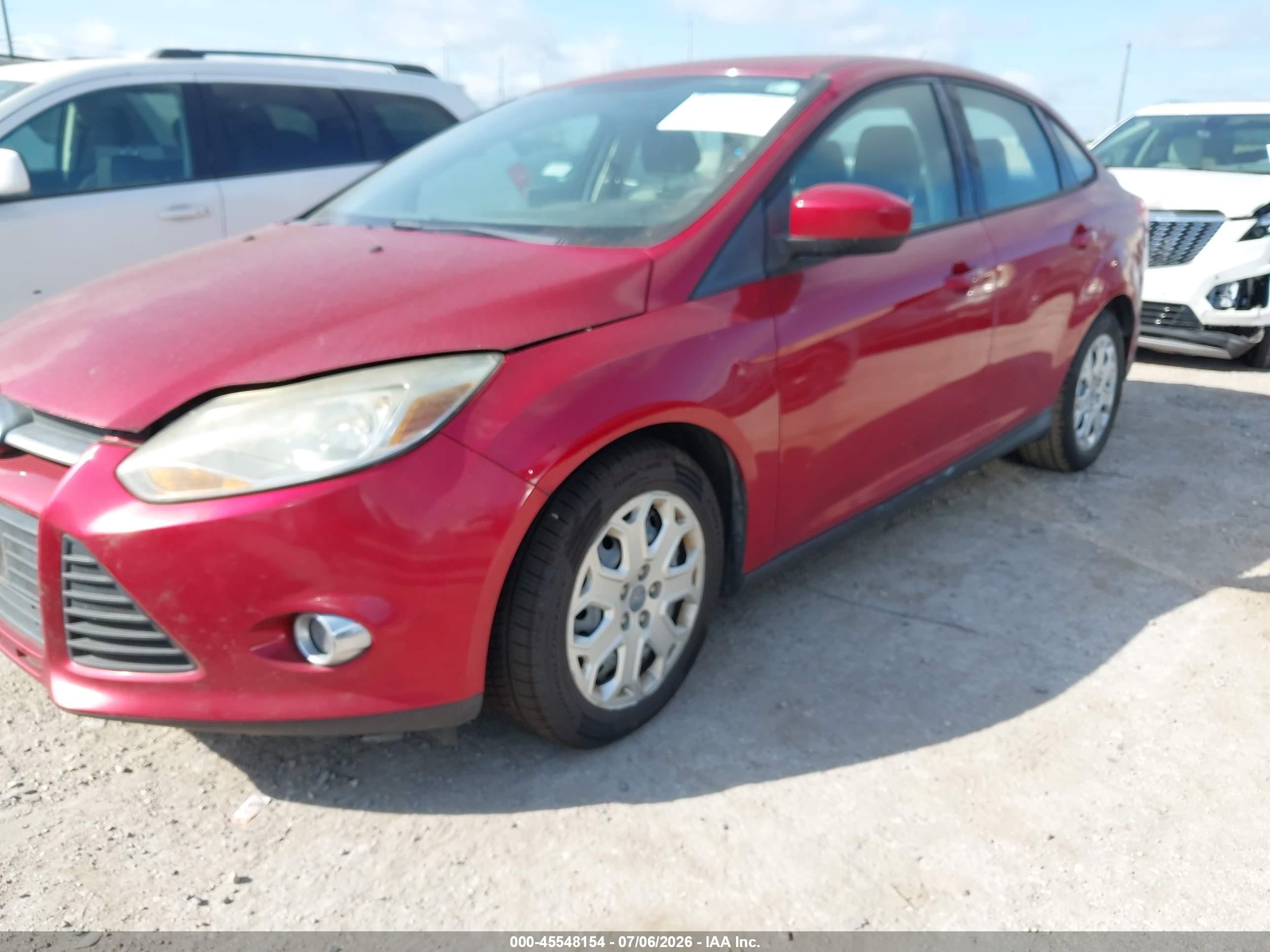2012 Ford Focus Se Red vin: 1FAHP3F26CL320599