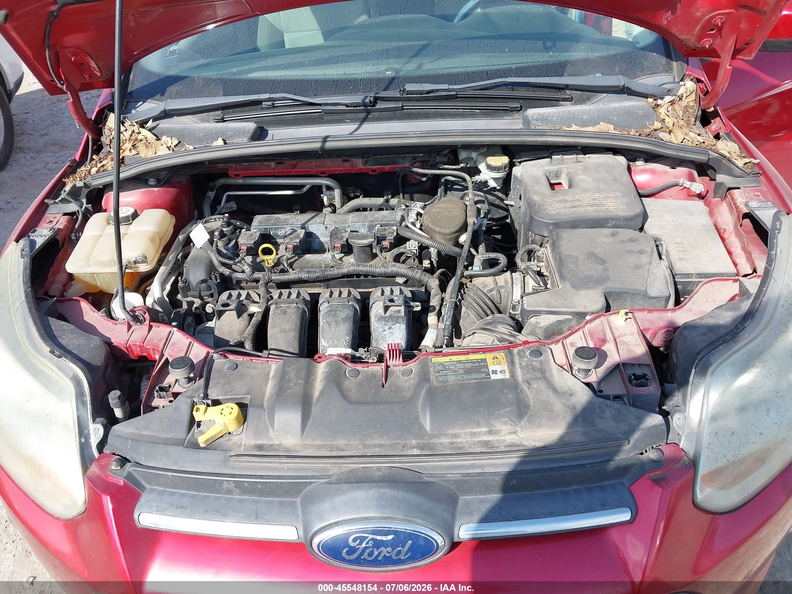 2012 Ford Focus Se Red vin: 1FAHP3F26CL320599