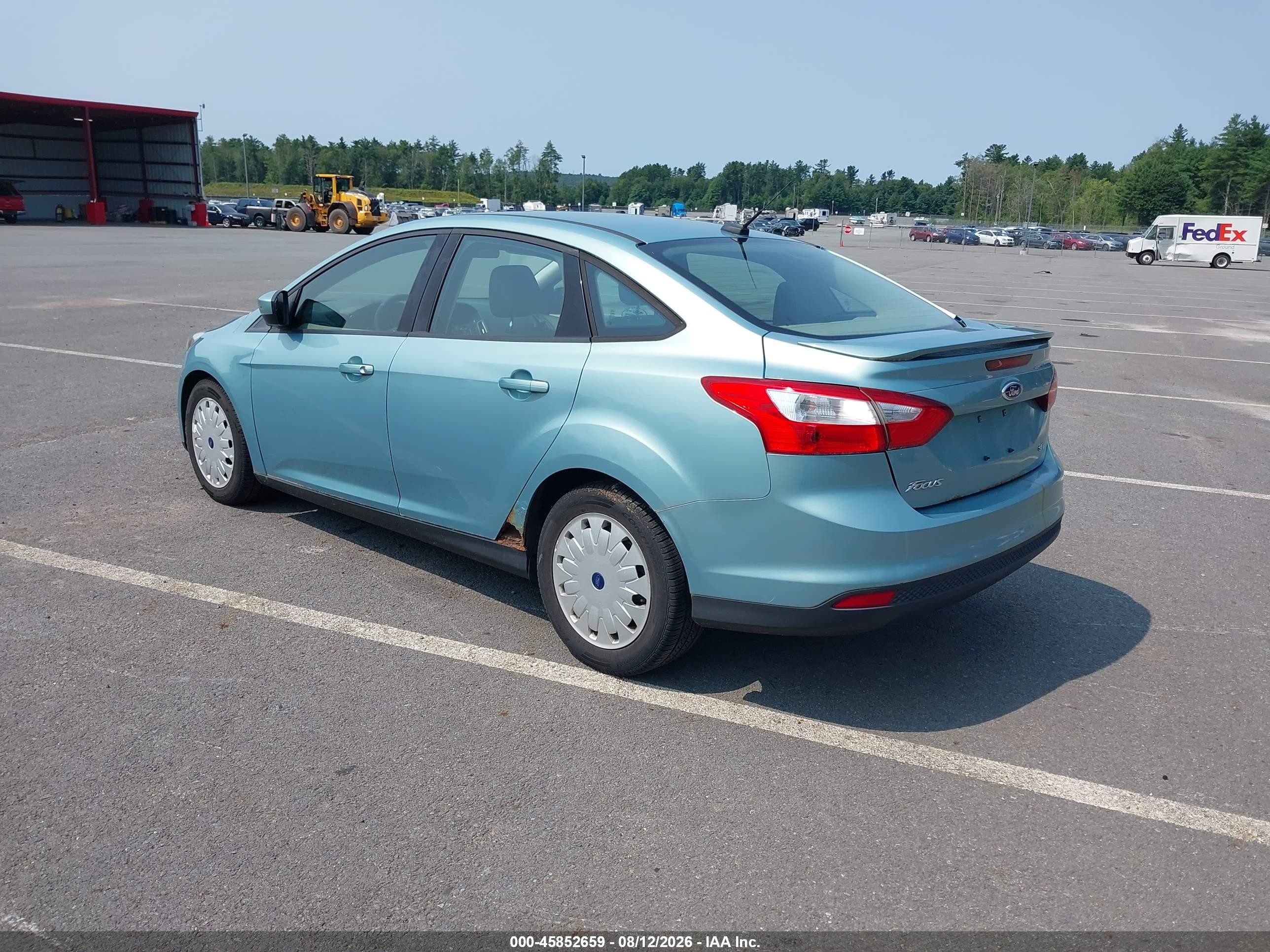 2012 Ford Focus Se Light Blue vin: 1FAHP3F26CL341243