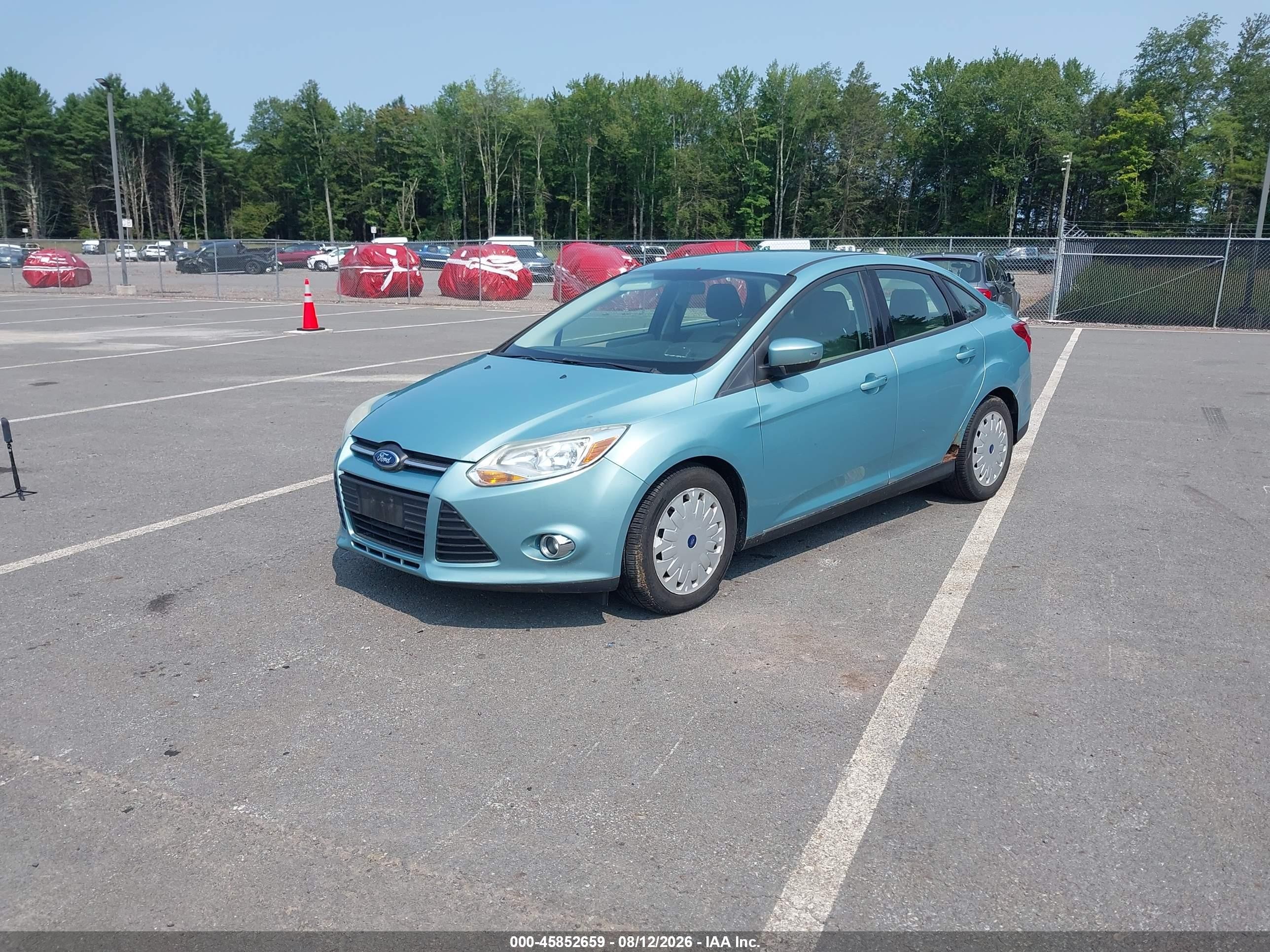 2012 Ford Focus Se Light Blue vin: 1FAHP3F26CL341243