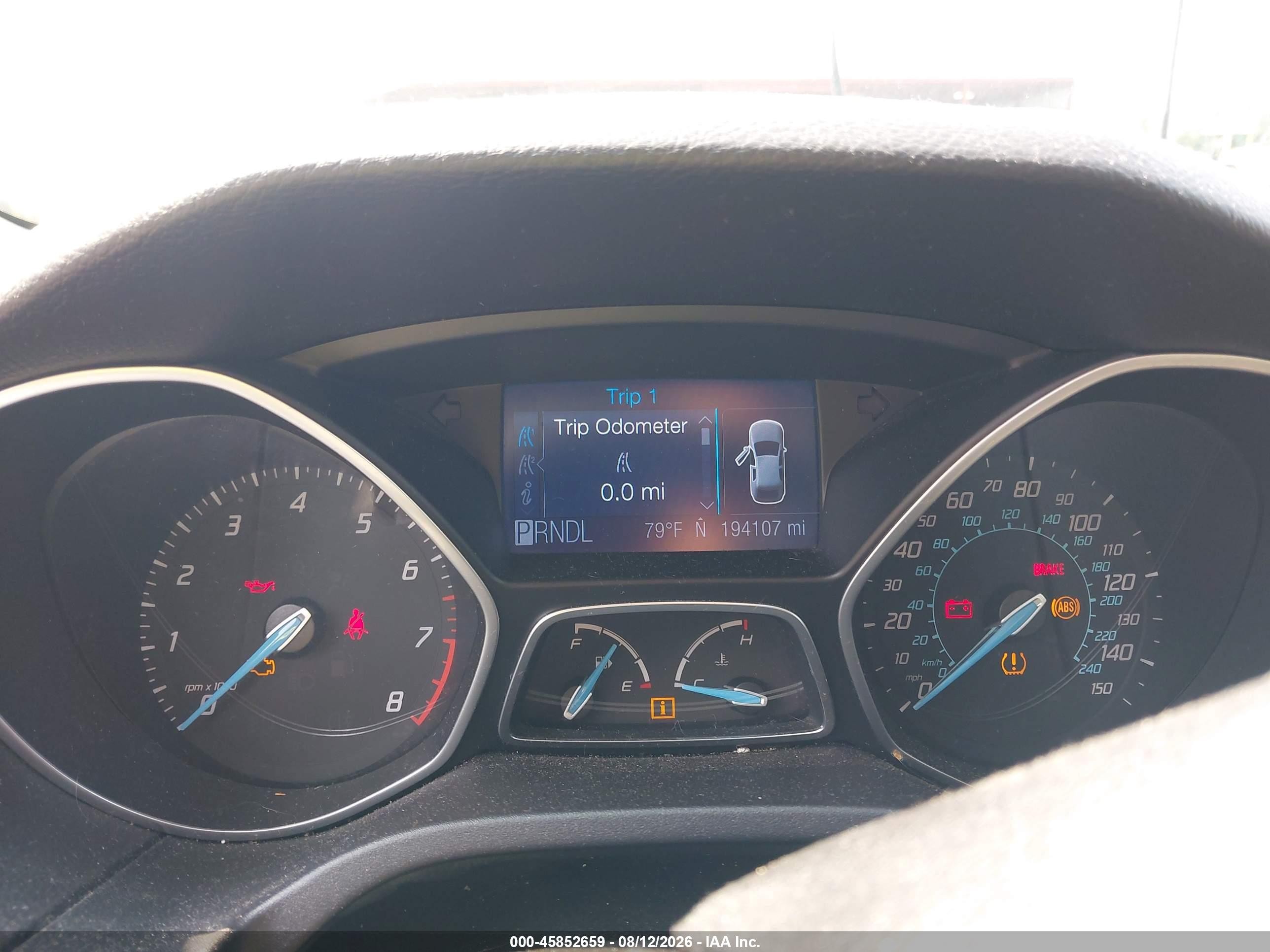 2012 Ford Focus Se Light Blue vin: 1FAHP3F26CL341243