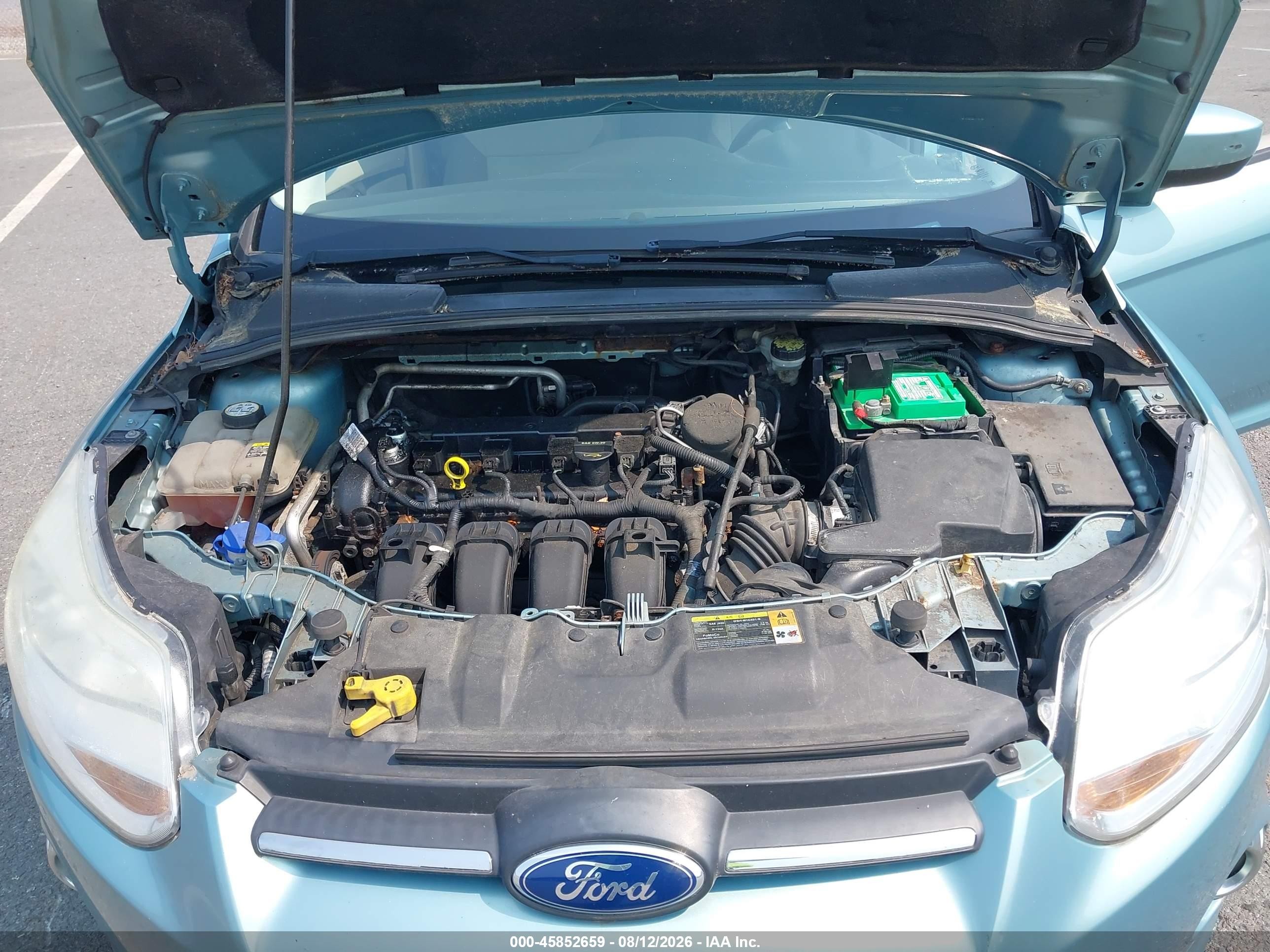 2012 Ford Focus Se Light Blue vin: 1FAHP3F26CL341243