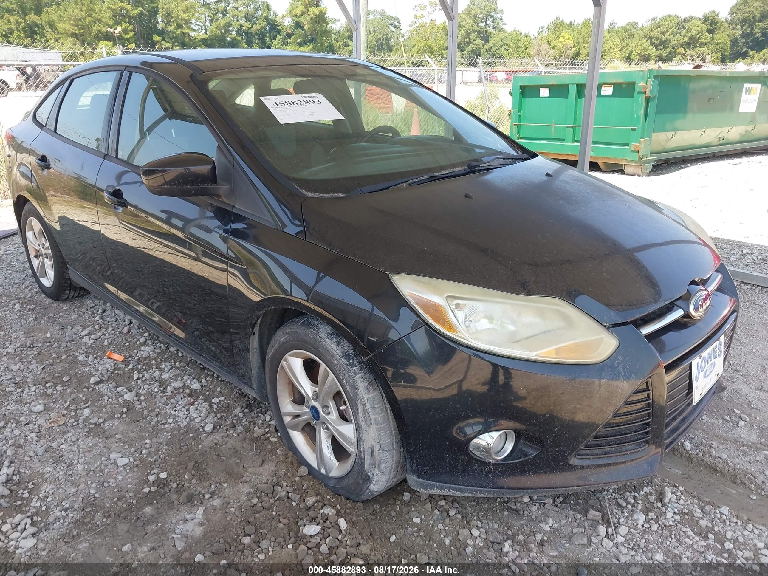 2012 Ford Focus Se Black vin: 1FAHP3F26CL420296