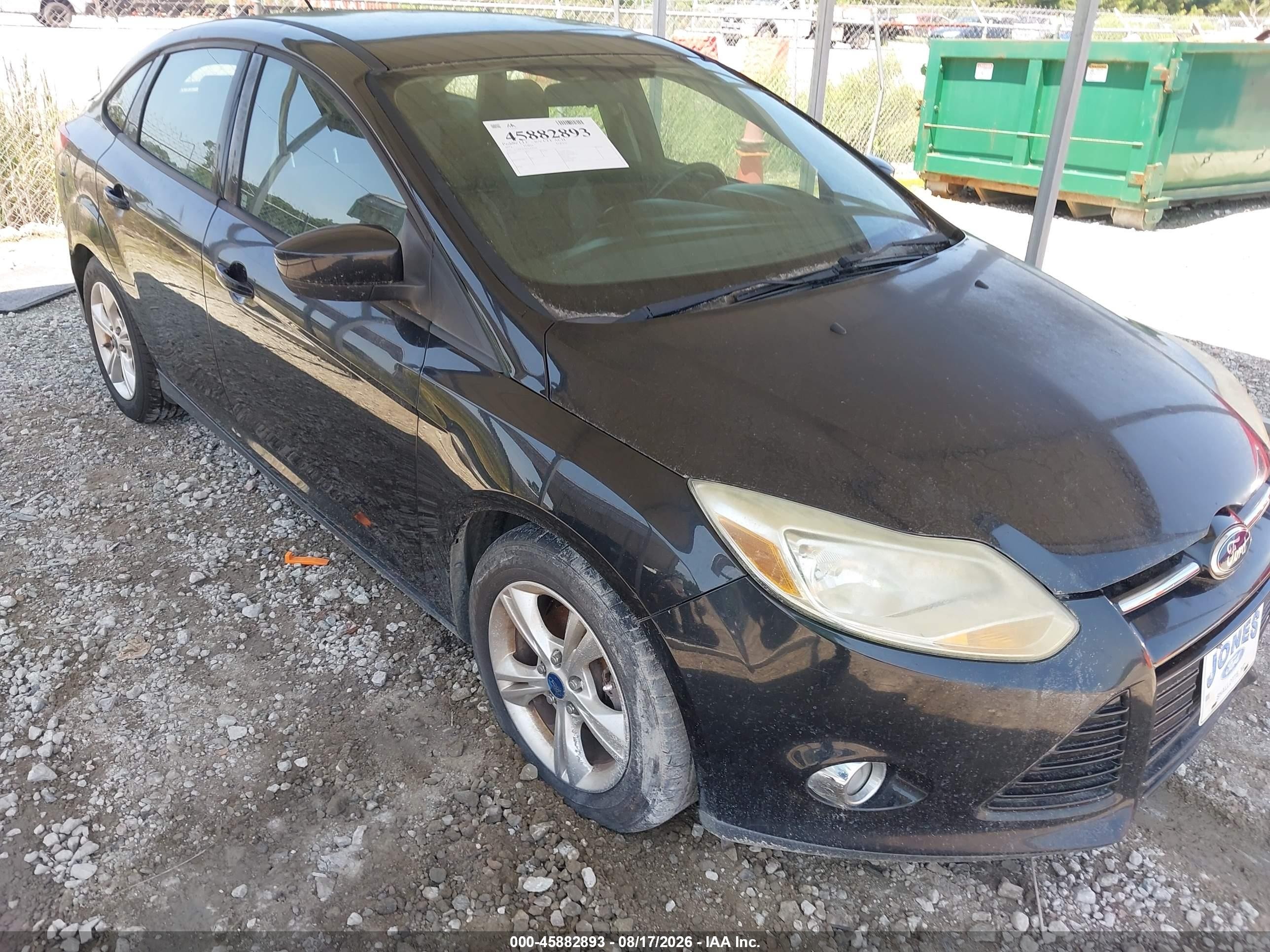 2012 Ford Focus Se Black vin: 1FAHP3F26CL420296