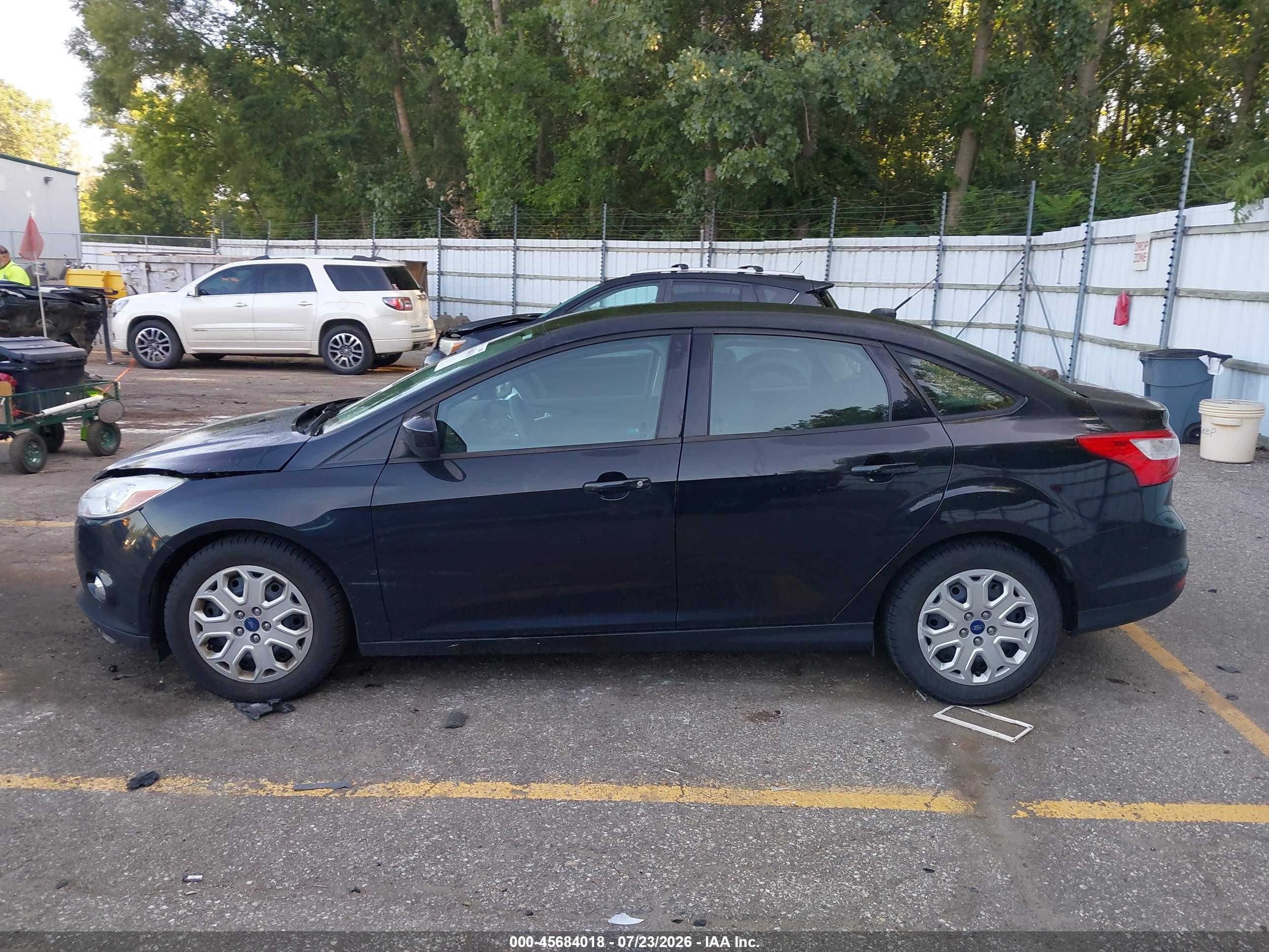 2012 Ford Focus Se Black vin: 1FAHP3F26CL421934
