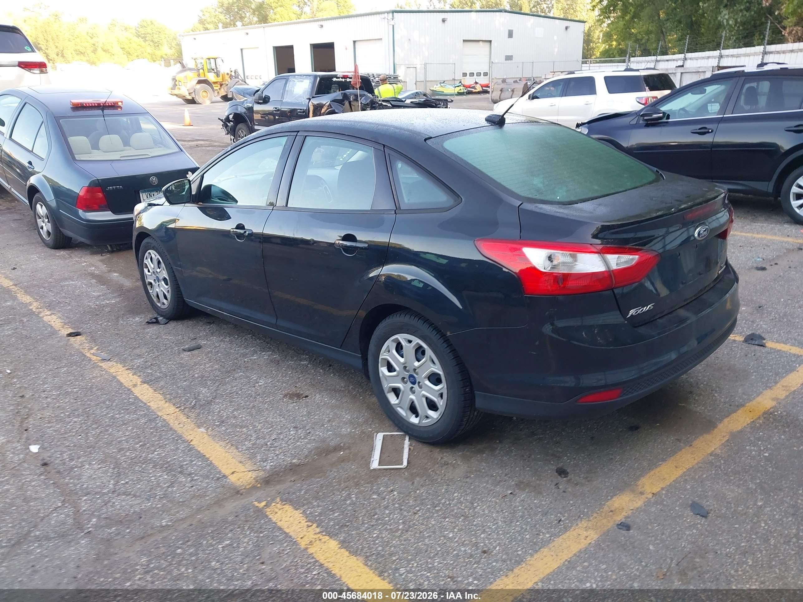 2012 Ford Focus Se Black vin: 1FAHP3F26CL421934