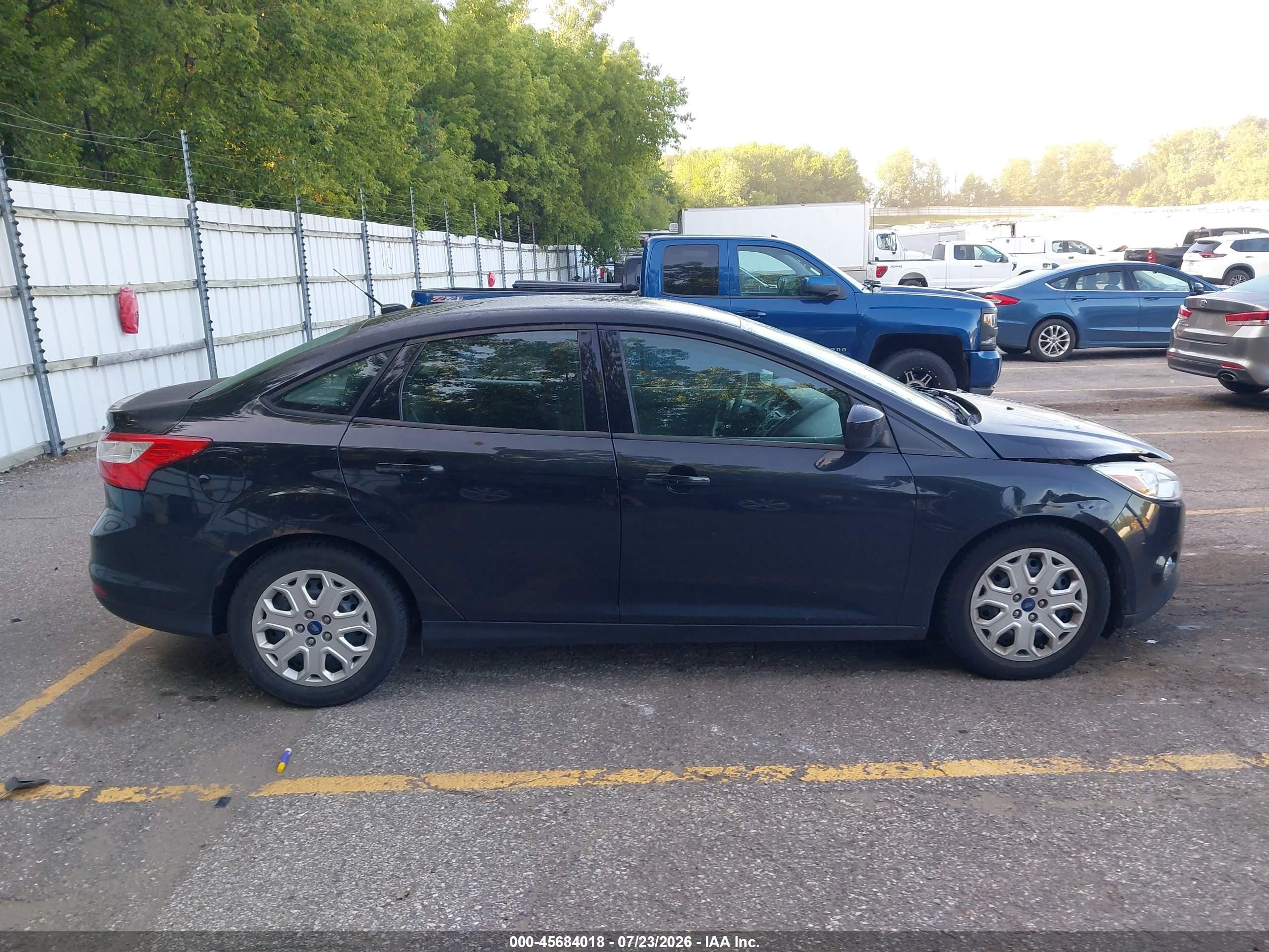 2012 Ford Focus Se Black vin: 1FAHP3F26CL421934