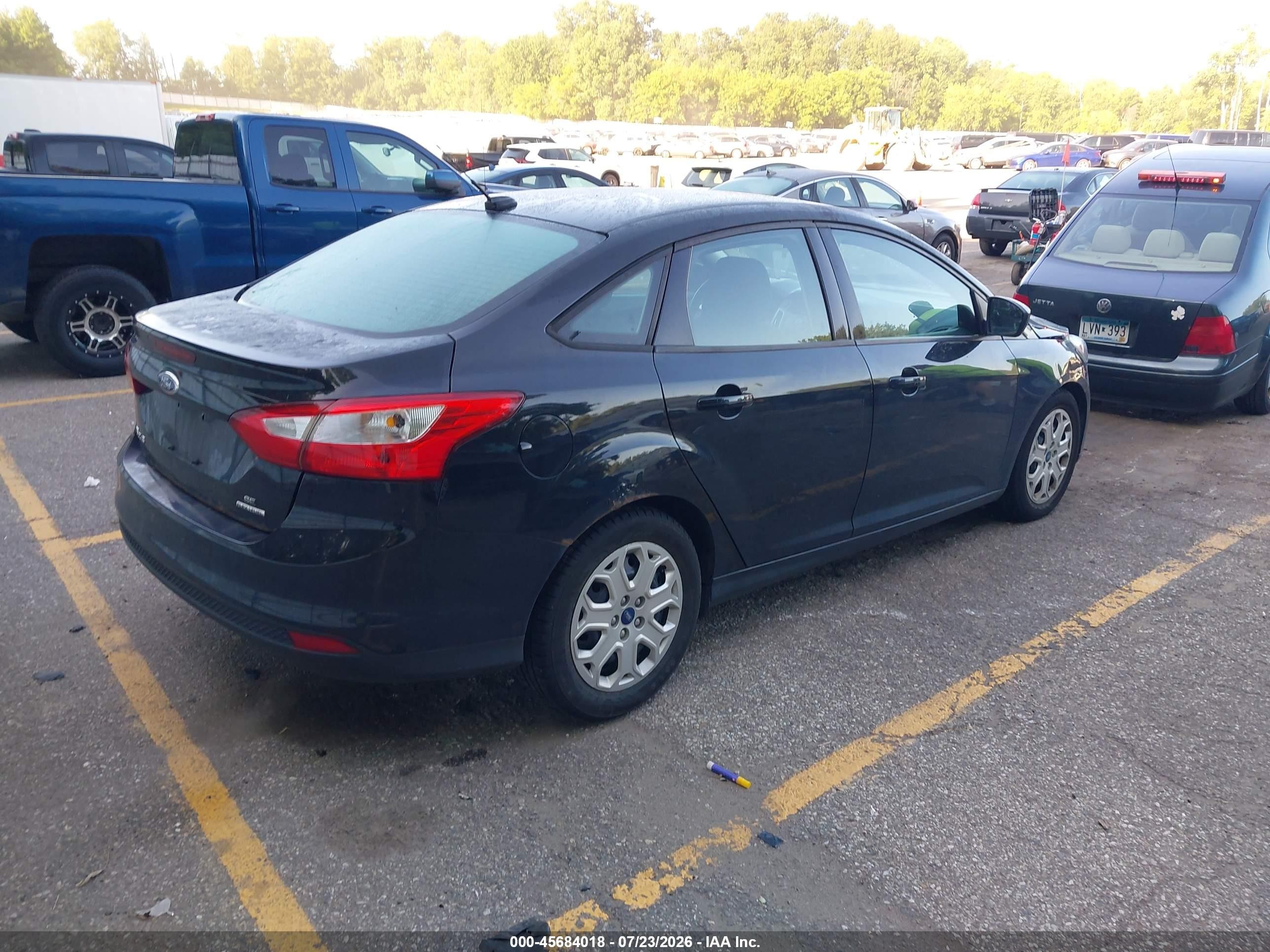 2012 Ford Focus Se Black vin: 1FAHP3F26CL421934