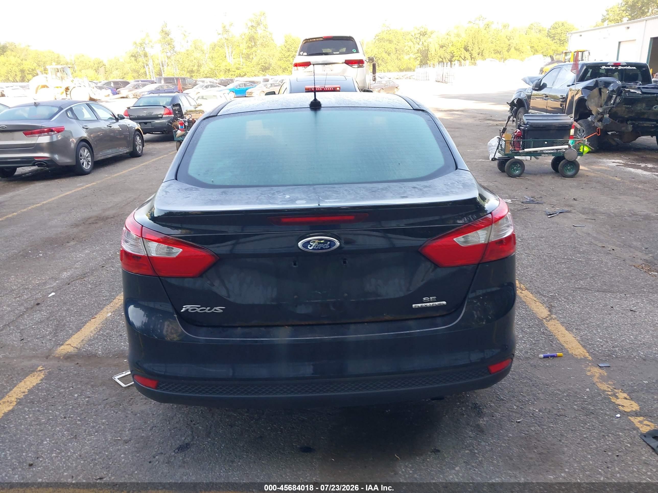 2012 Ford Focus Se Black vin: 1FAHP3F26CL421934