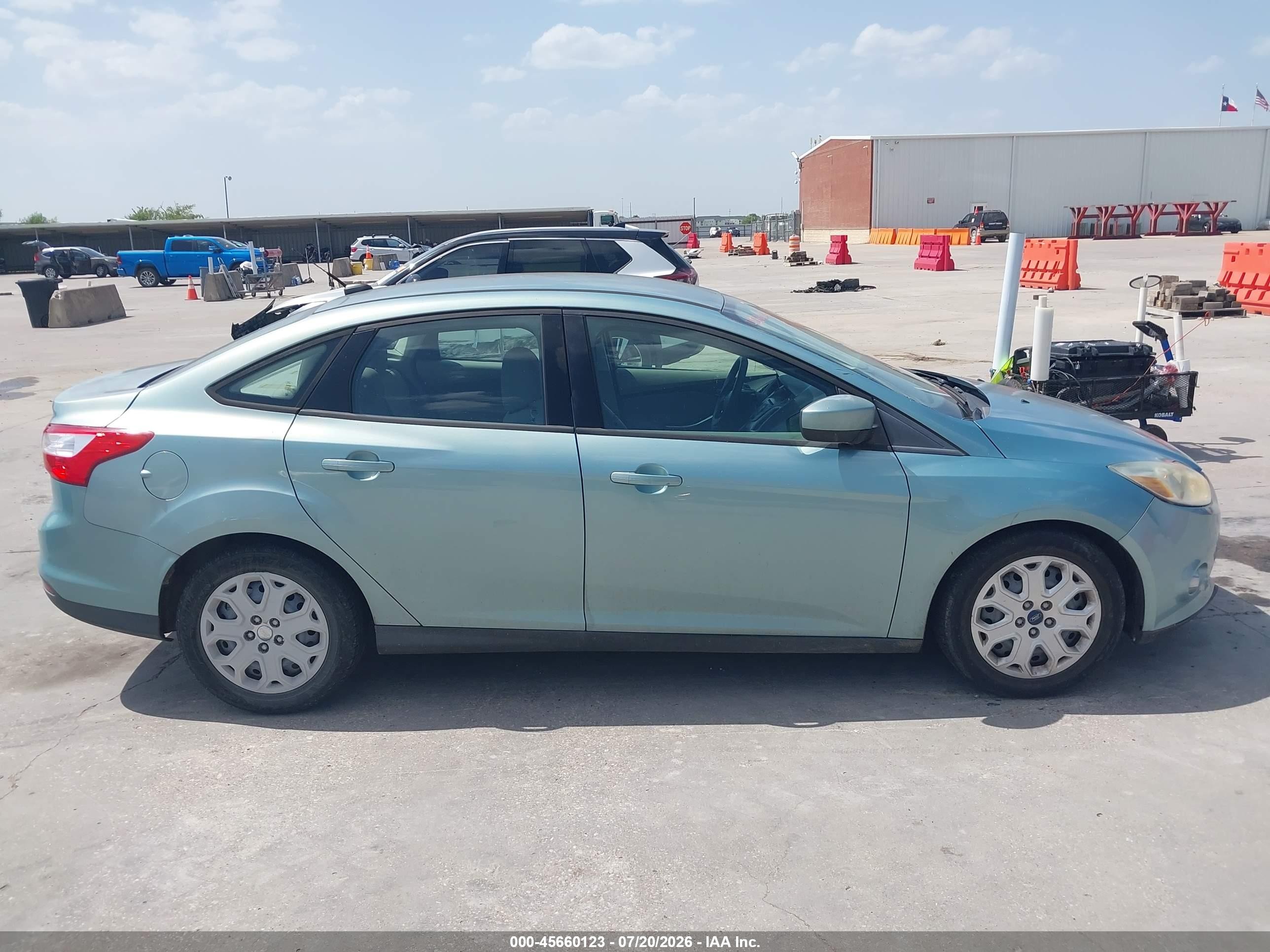 2012 Ford Focus Se Teal vin: 1FAHP3F26CL471040