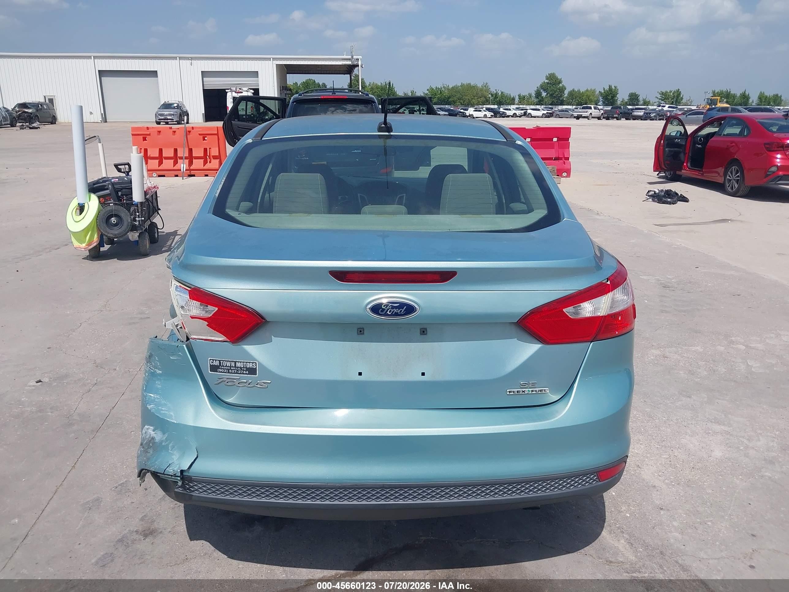 2012 Ford Focus Se Teal vin: 1FAHP3F26CL471040