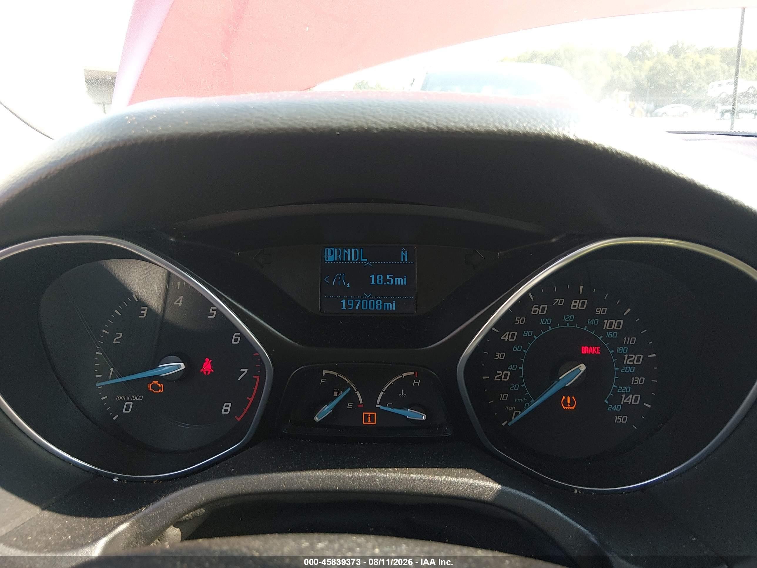 2012 Ford Focus Se Red vin: 1FAHP3F27CL117527