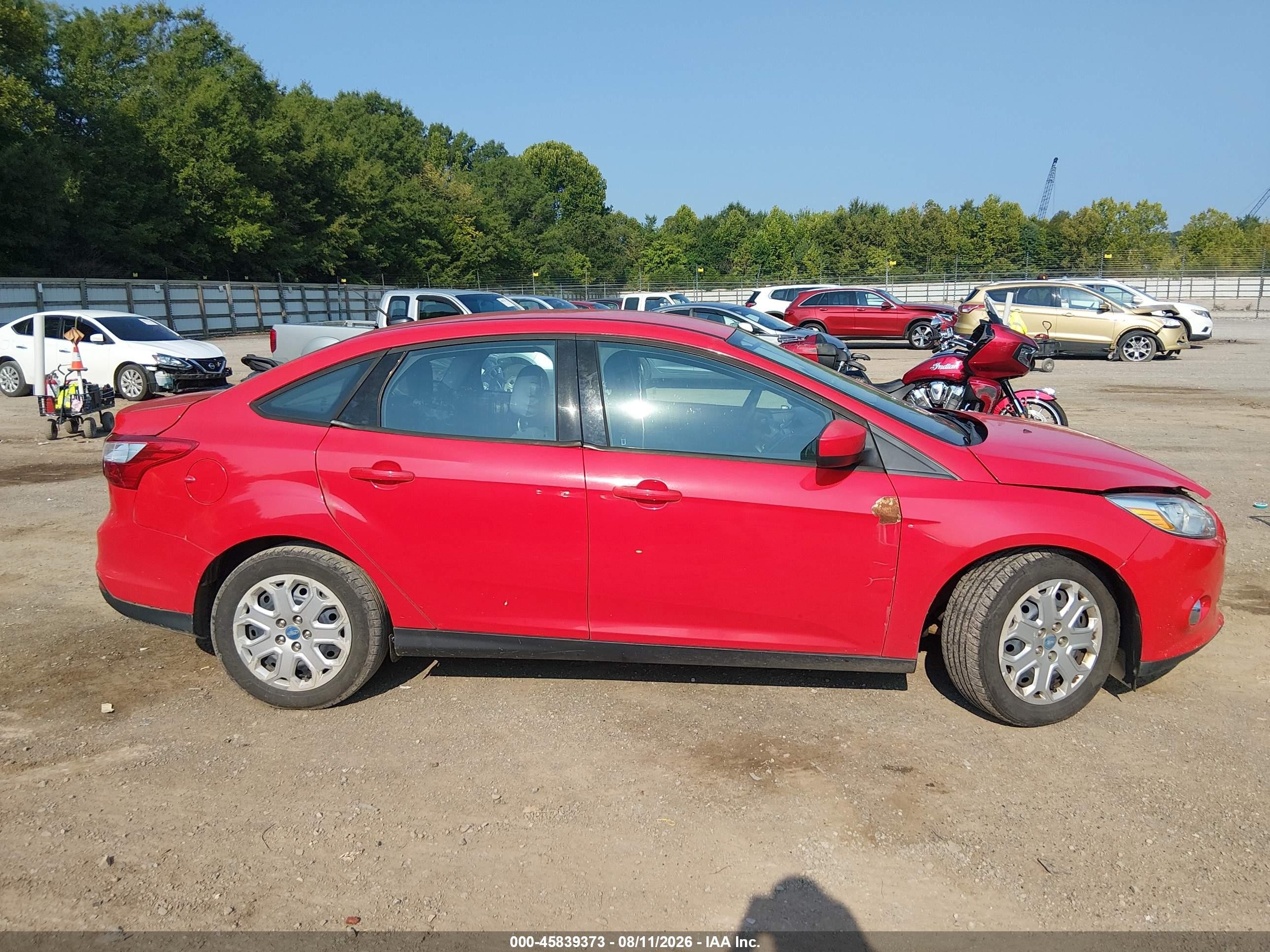2012 Ford Focus Se Red vin: 1FAHP3F27CL117527