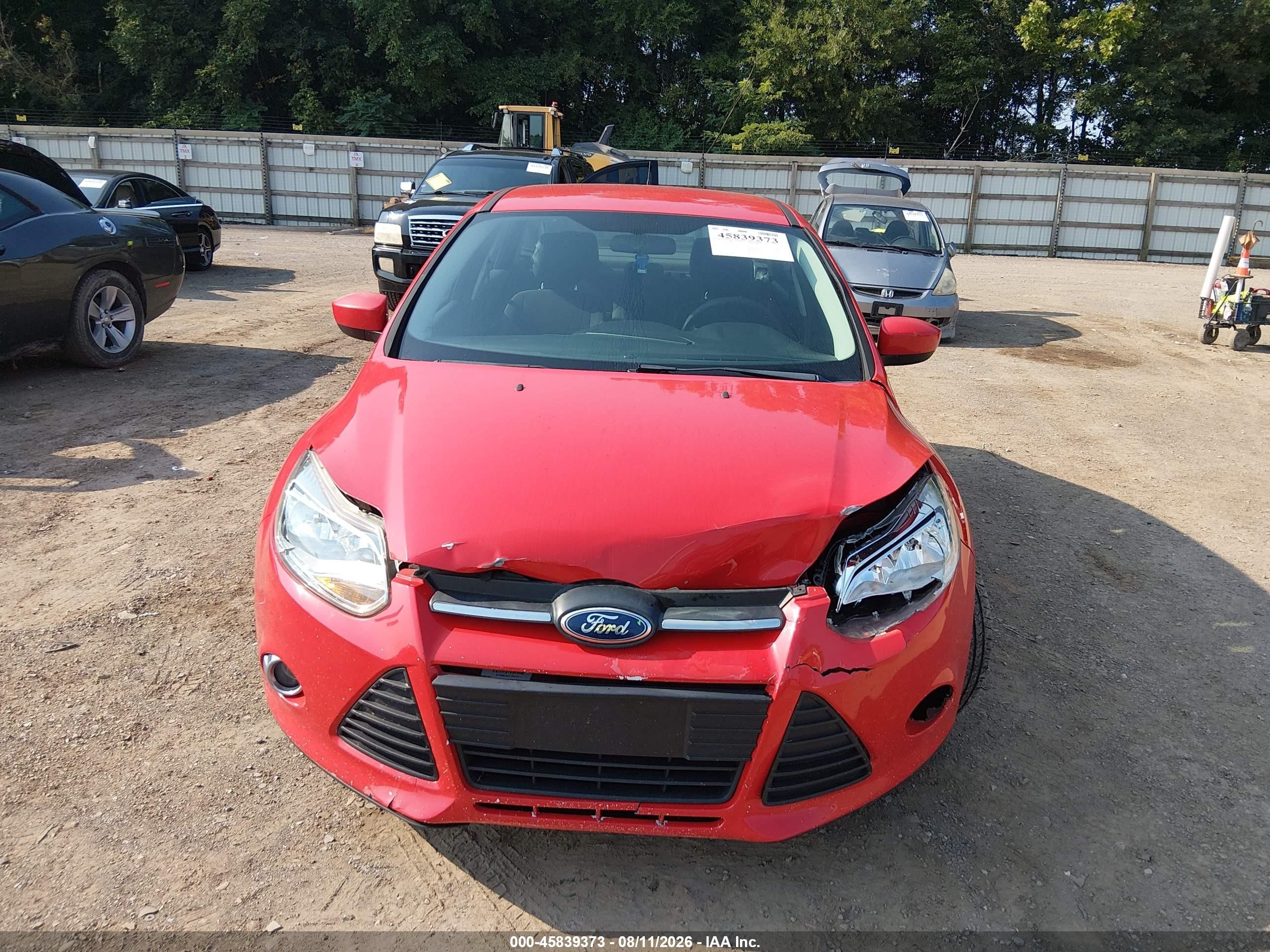 2012 Ford Focus Se Red vin: 1FAHP3F27CL117527