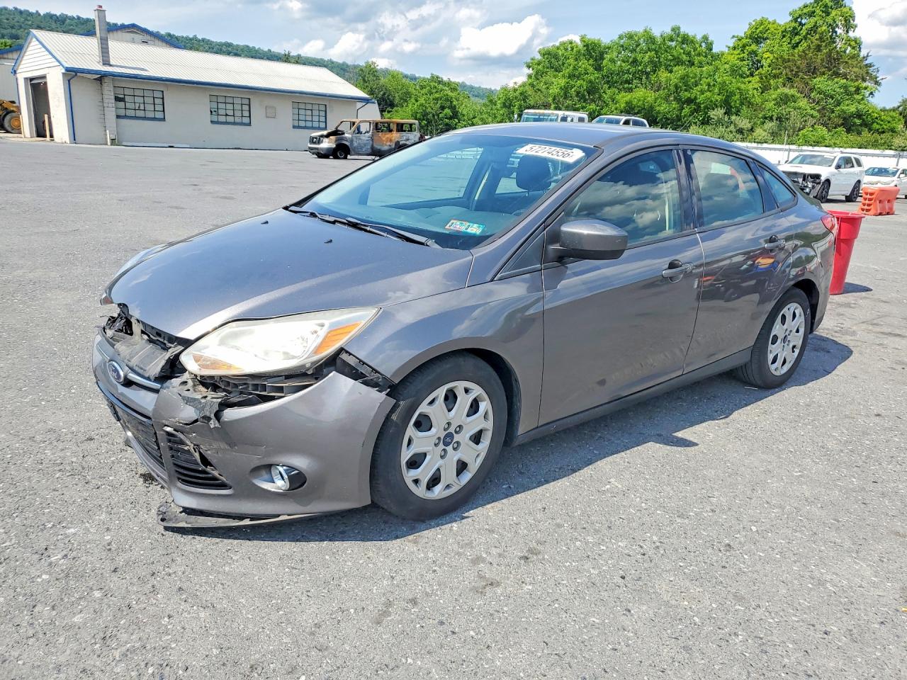 2012 Ford Focus Se Gray vin: 1FAHP3F27CL137373