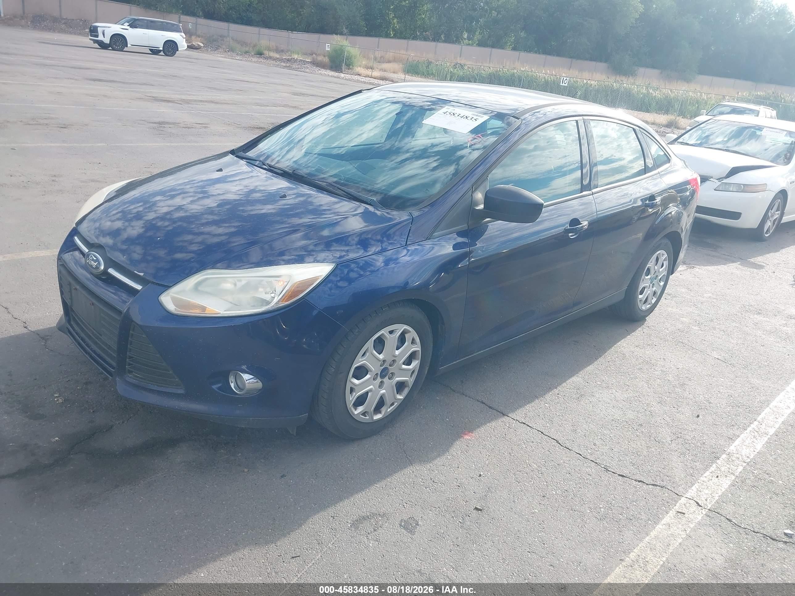 2012 Ford Focus Se Blue vin: 1FAHP3F27CL148518
