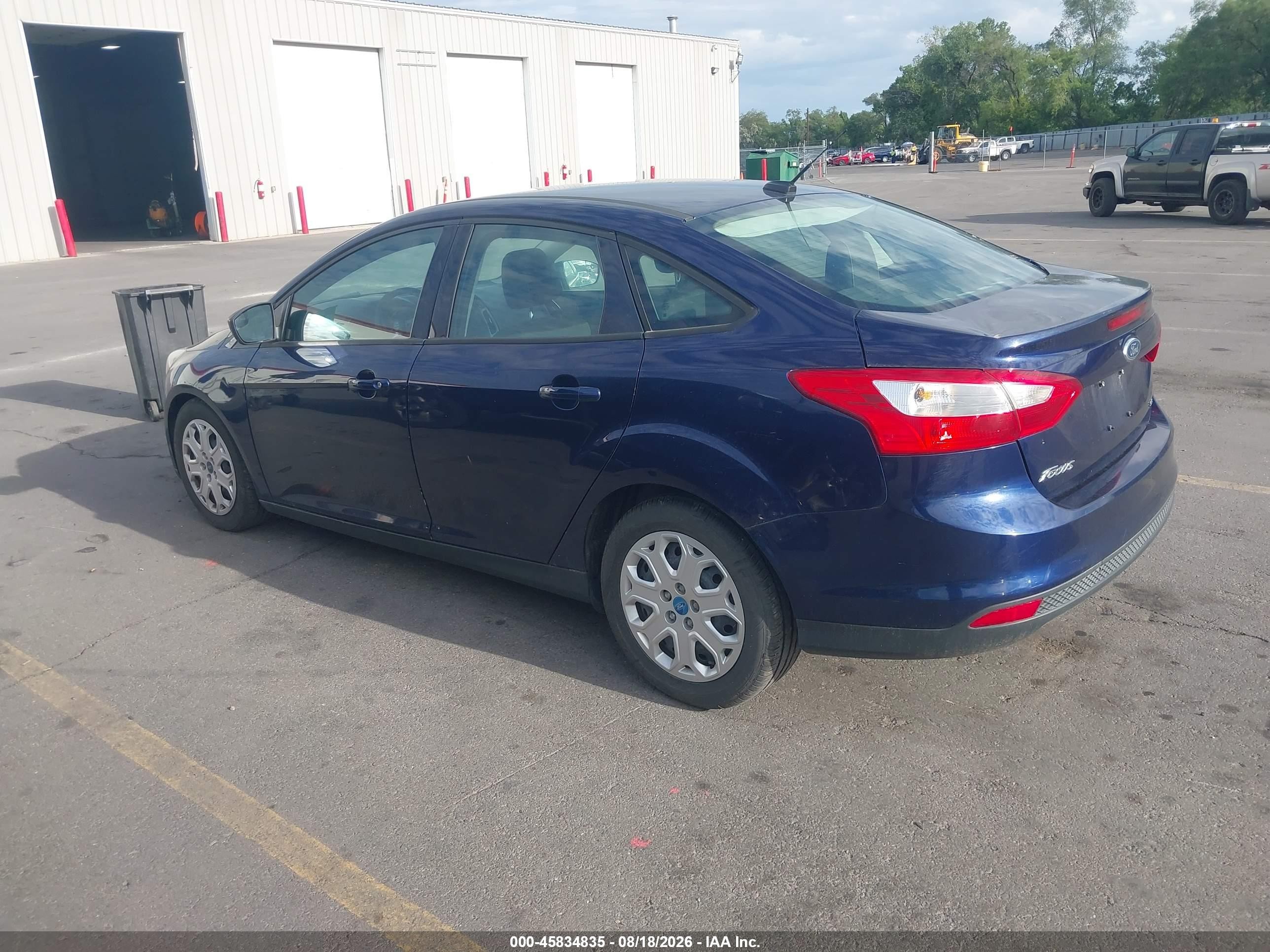 2012 Ford Focus Se Blue vin: 1FAHP3F27CL148518