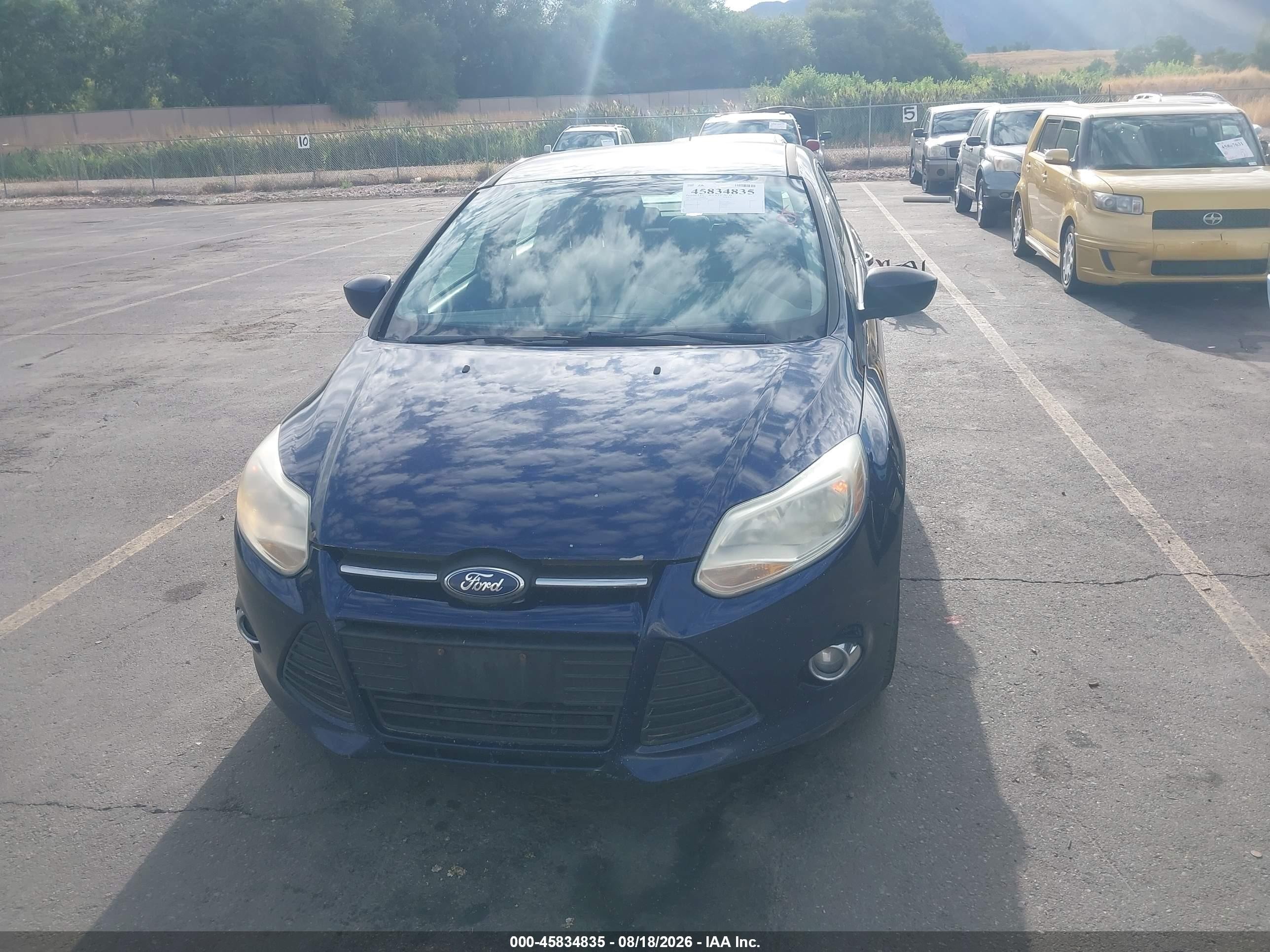 2012 Ford Focus Se Blue vin: 1FAHP3F27CL148518