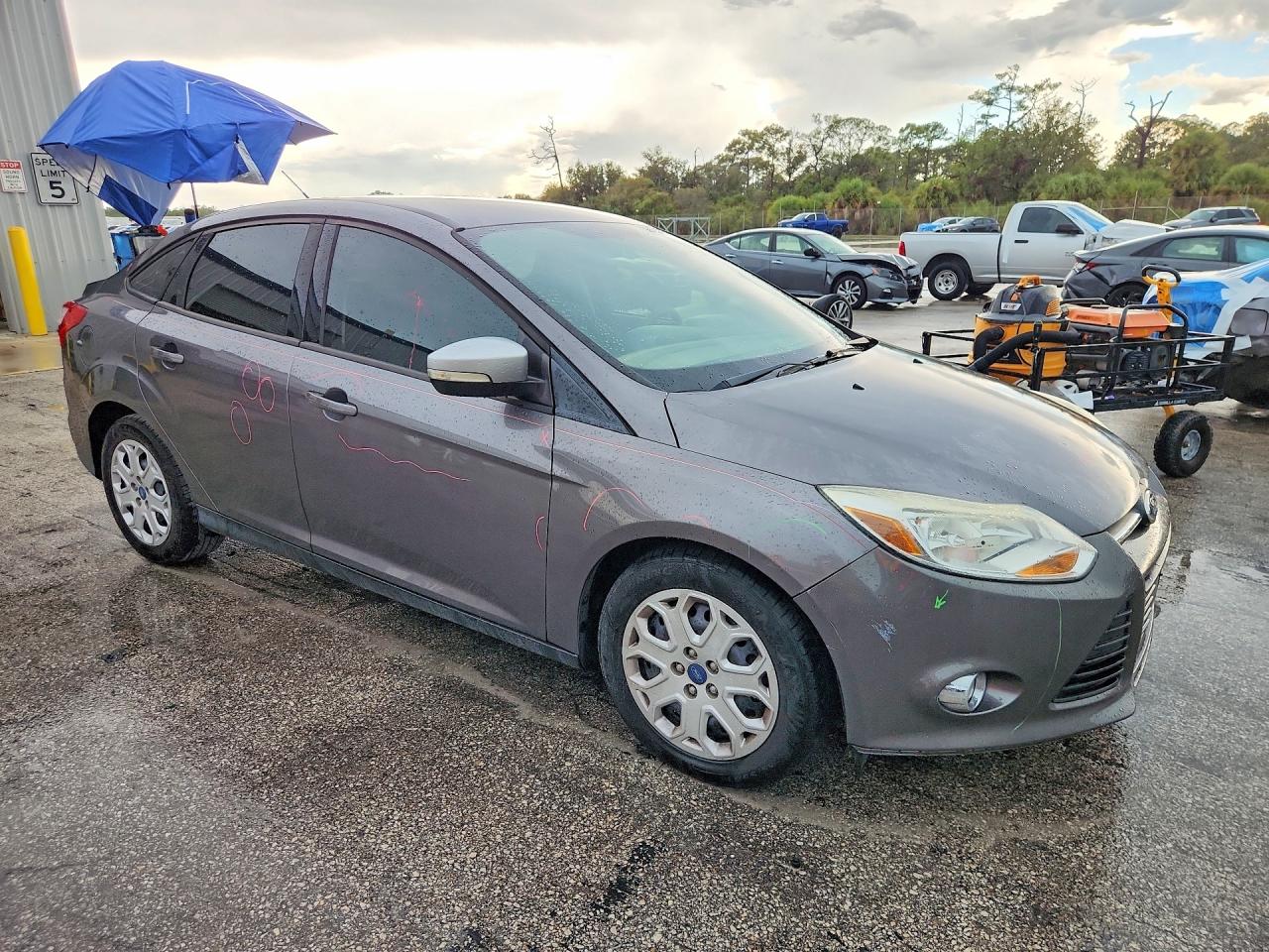 2012 Ford Focus Se Gray vin: 1FAHP3F27CL187481