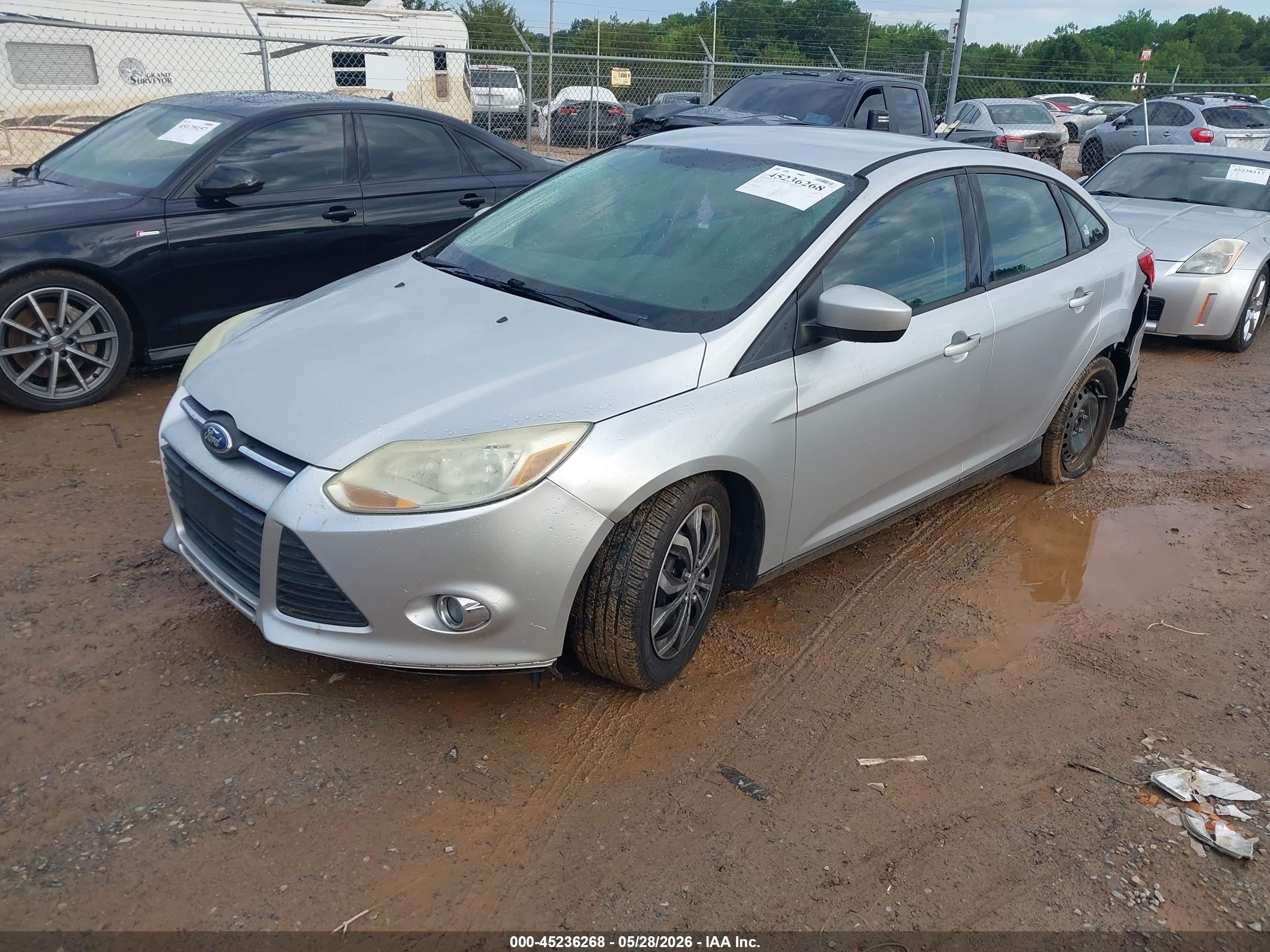 2012 Ford Focus Se Silver vin: 1FAHP3F27CL217076