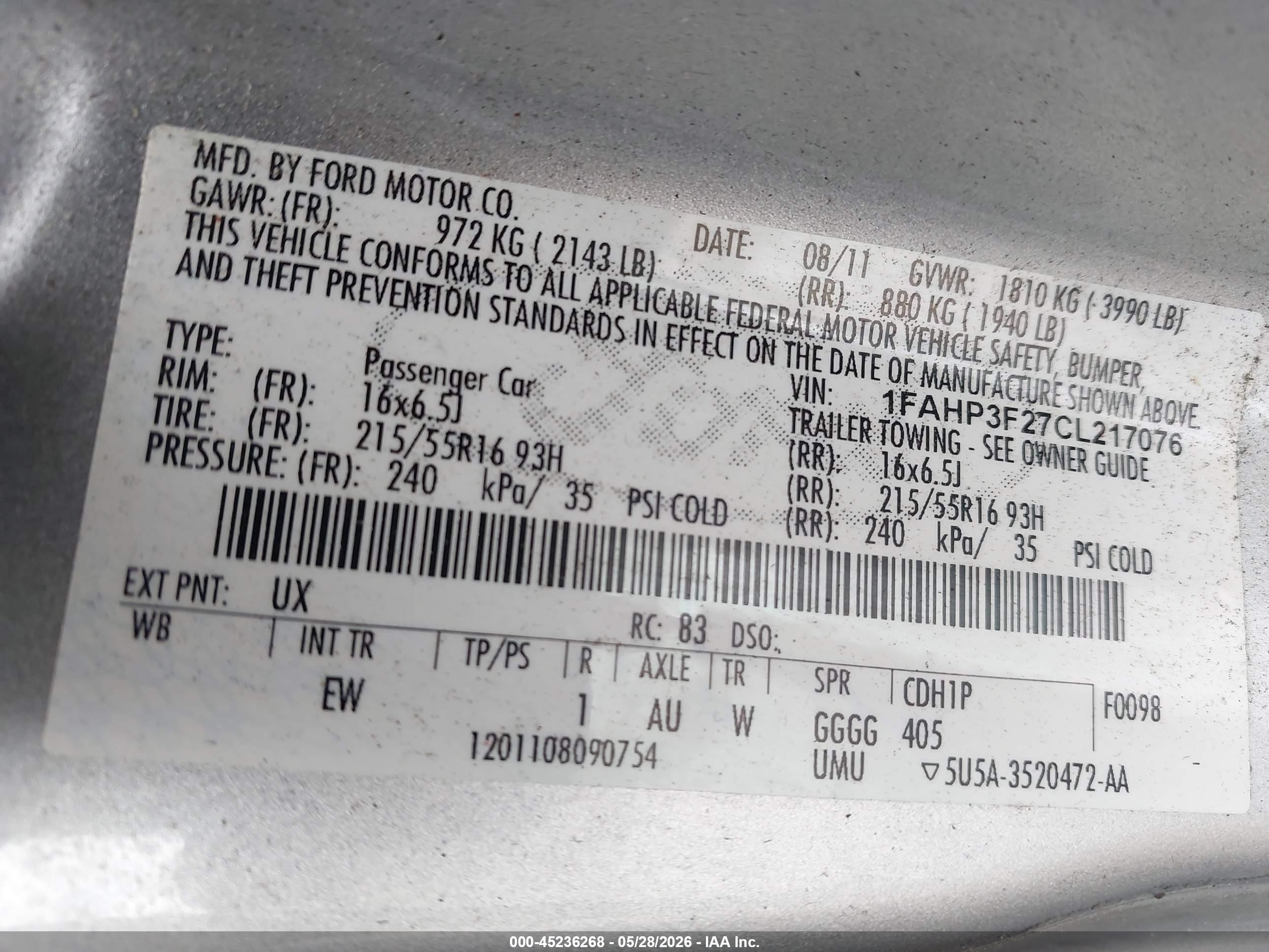 2012 Ford Focus Se Silver vin: 1FAHP3F27CL217076
