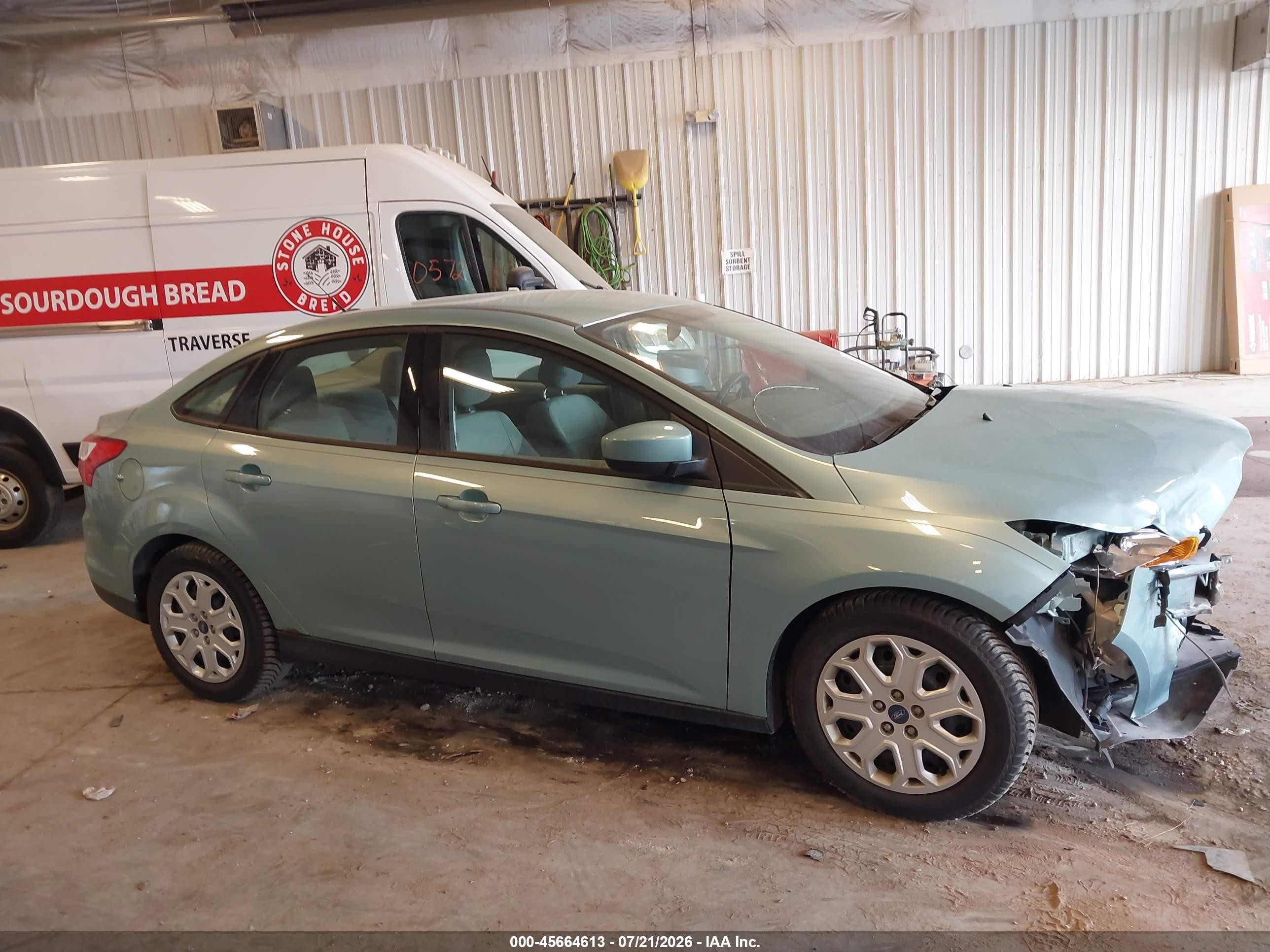 2012 Ford Focus Se Blue vin: 1FAHP3F27CL225730
