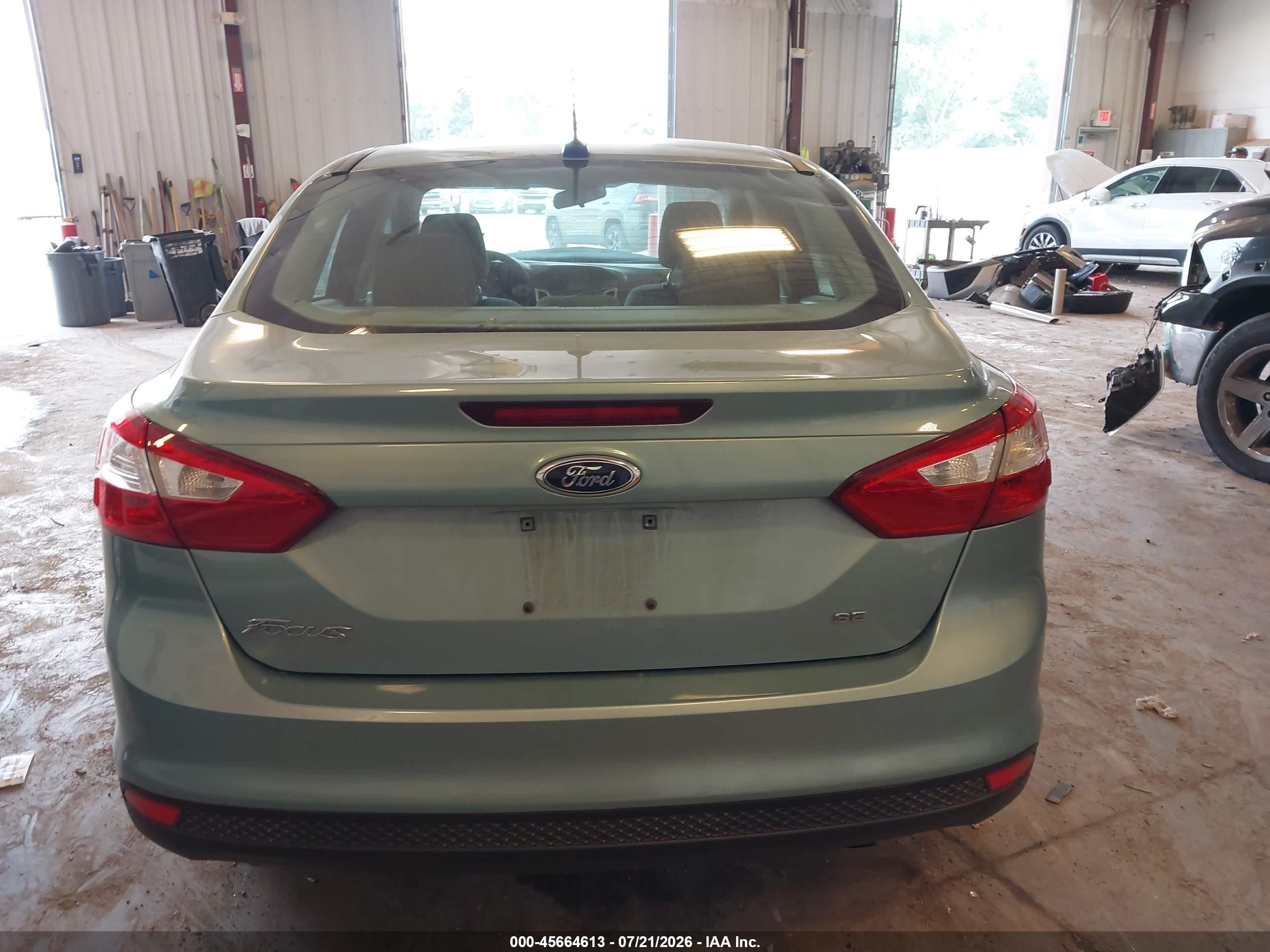 2012 Ford Focus Se Blue vin: 1FAHP3F27CL225730