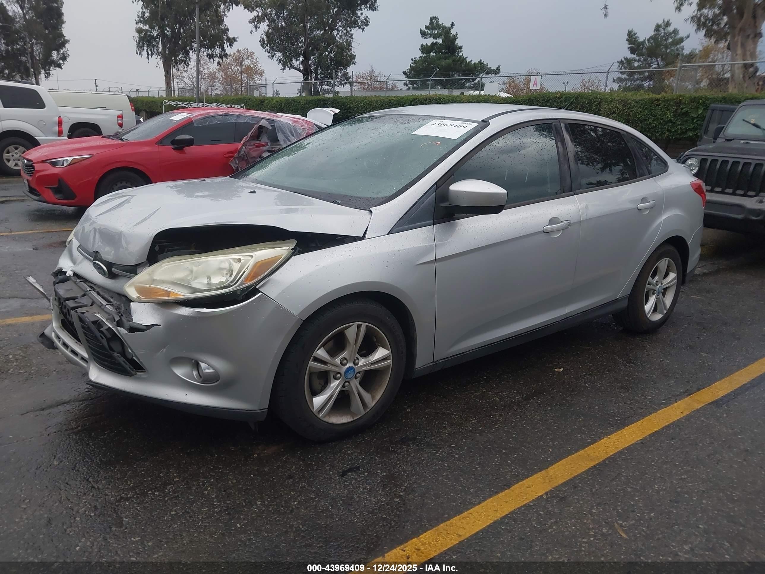 2012 Ford Focus Se Silver vin: 1FAHP3F27CL250885