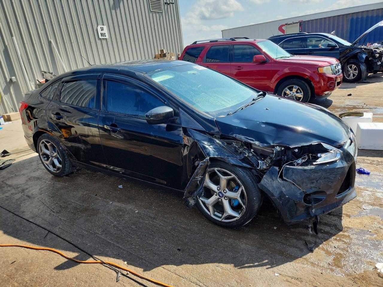 2012 Ford Focus Se Black vin: 1FAHP3F27CL255021