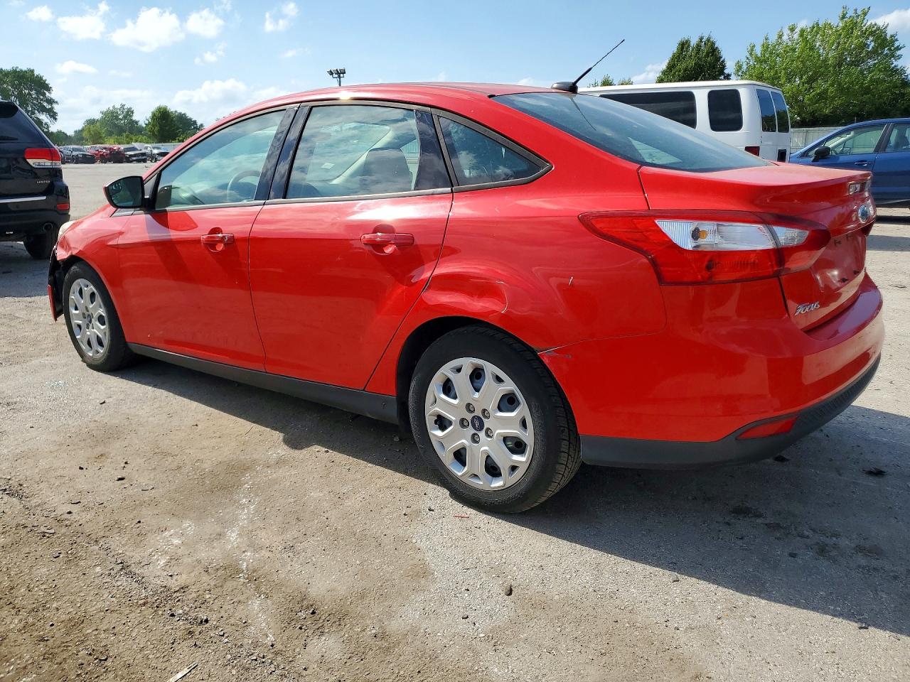 2012 Ford Focus Se Red vin: 1FAHP3F27CL265063