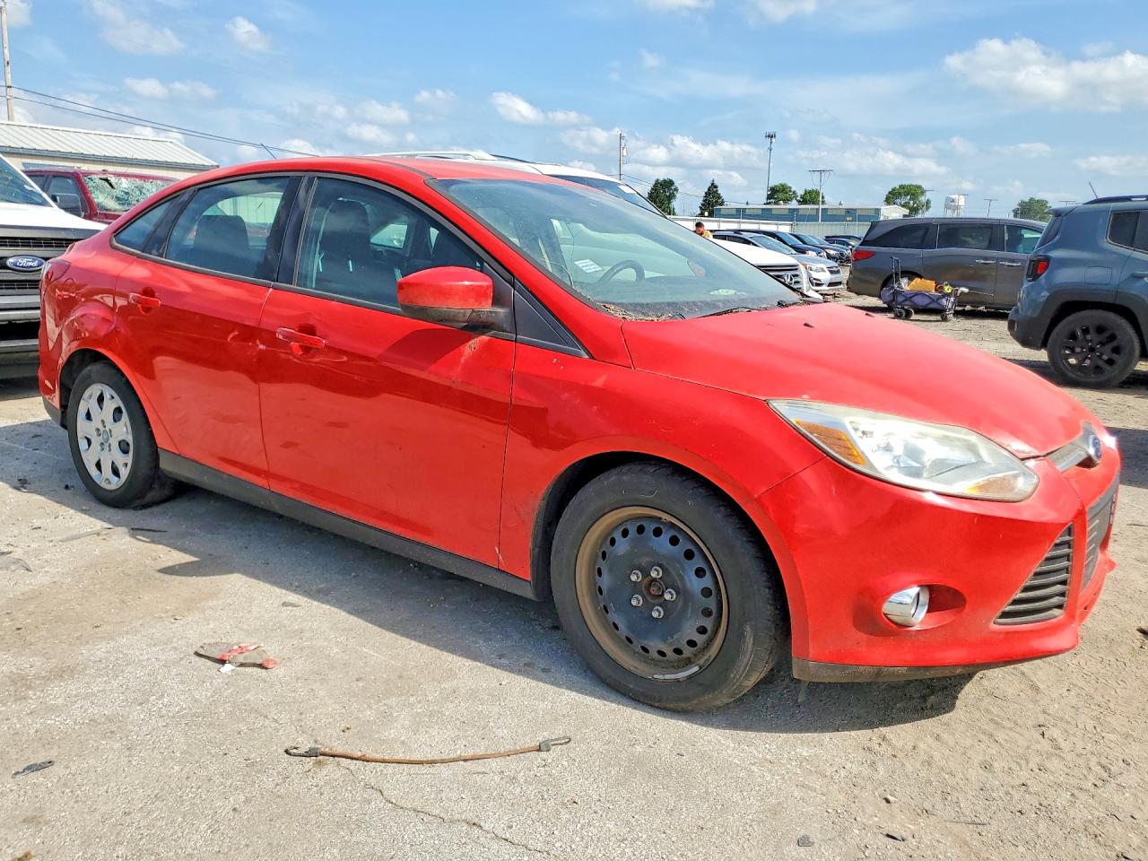 2012 Ford Focus Se Red vin: 1FAHP3F27CL265063