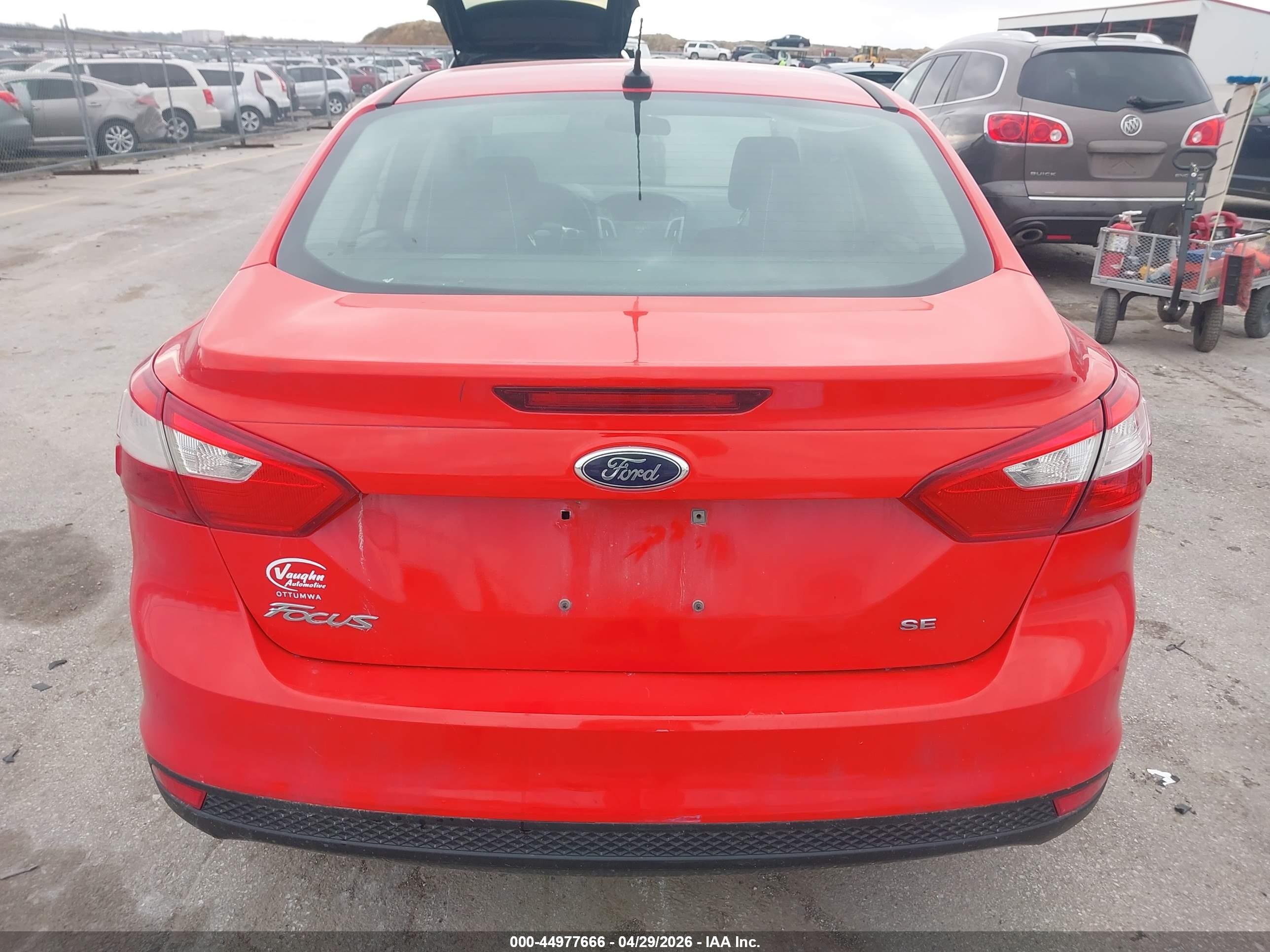 2012 Ford Focus Se Red vin: 1FAHP3F27CL279867